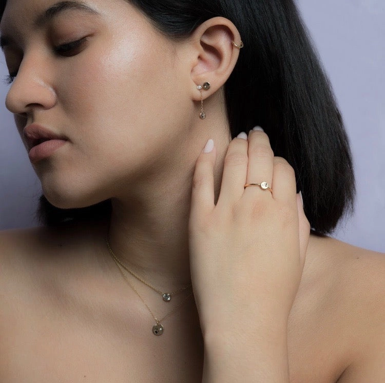 14k Diamond Love Is In Your Hands Necklace