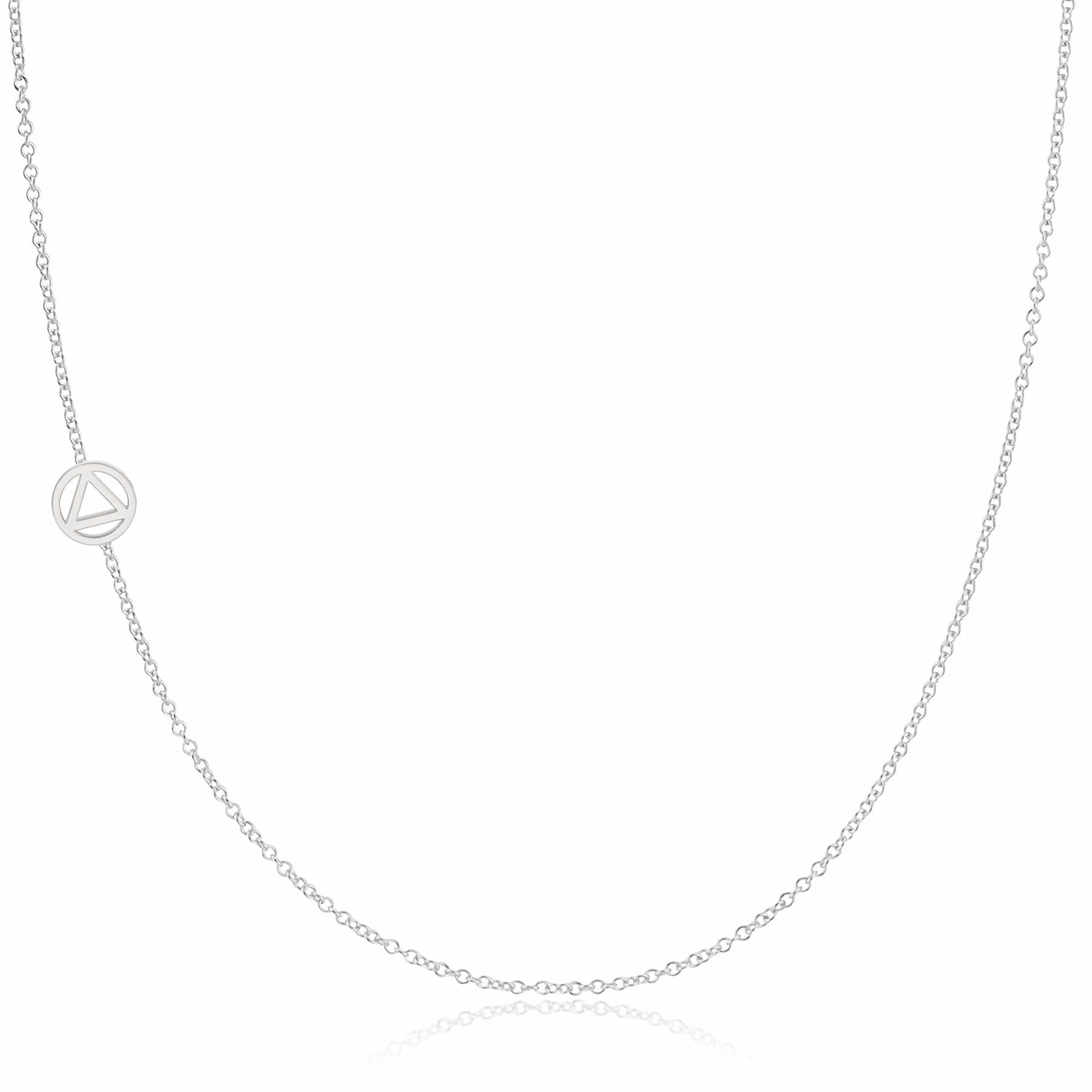 14k Gold Asymmetrical Charm Necklace - Recovery