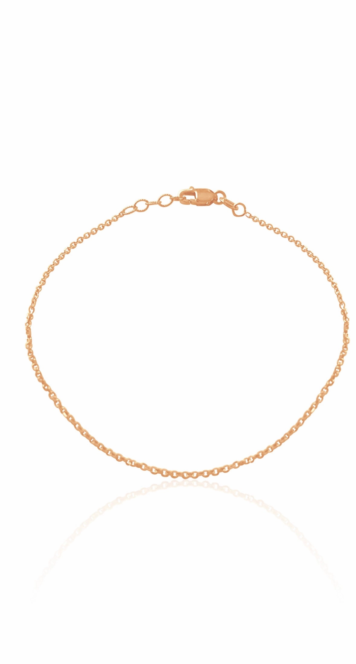 14K Gold Cable Chain Anklet