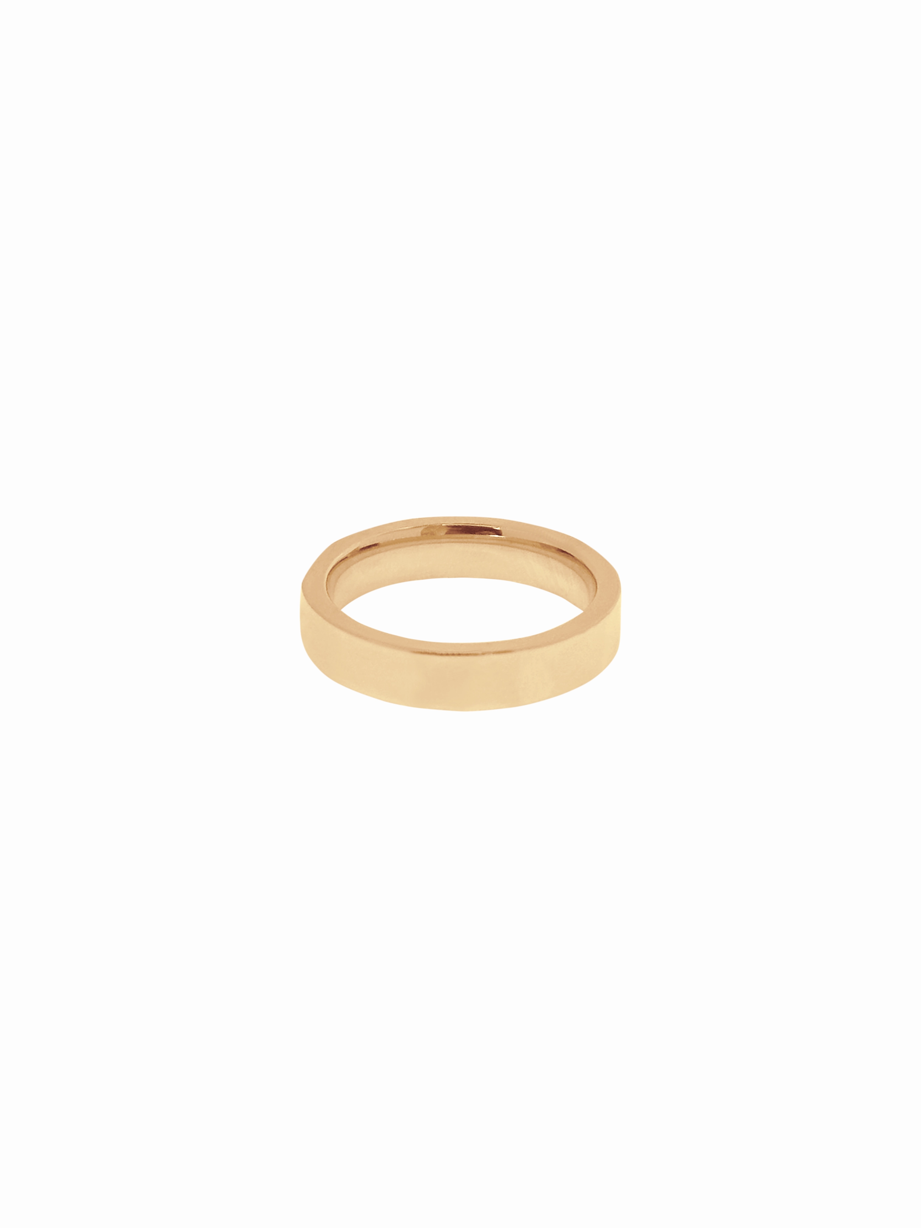 14K Gold Cigar Band Ring
