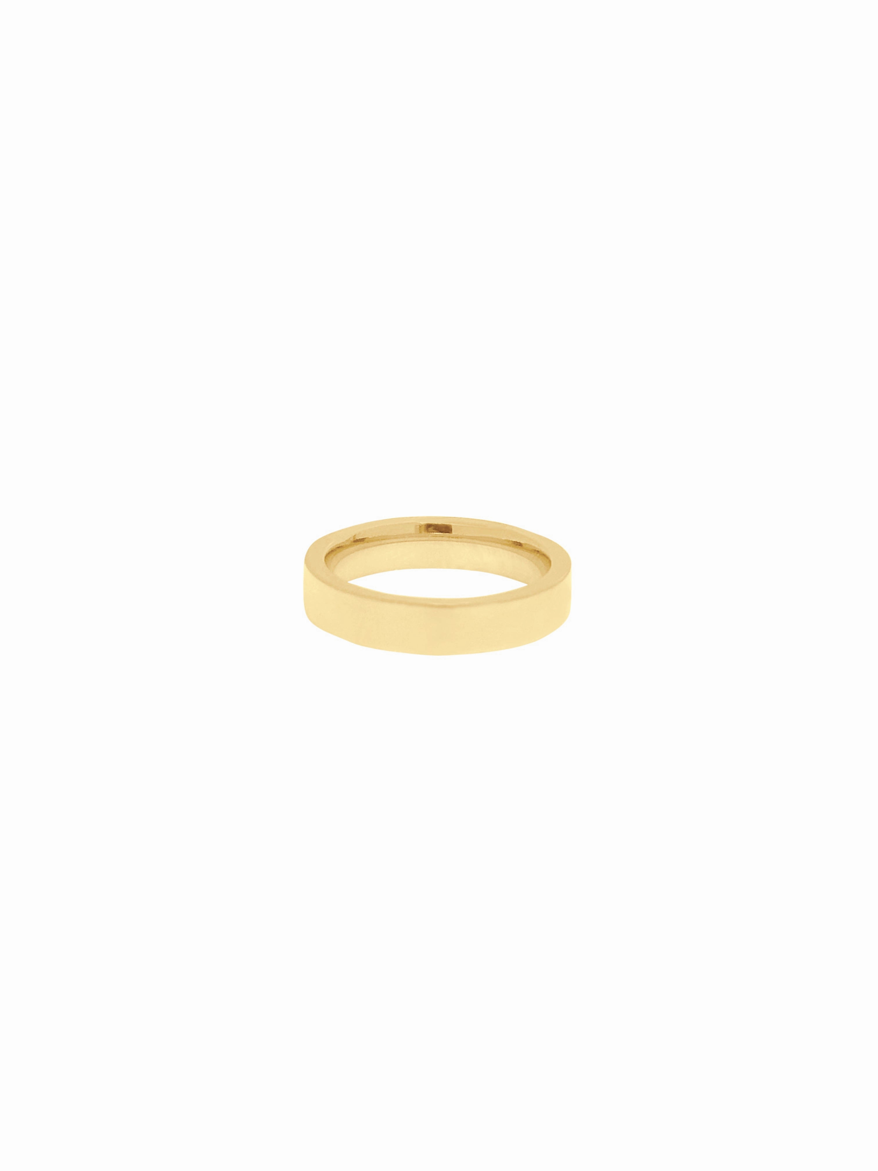 14K Gold Cigar Band Ring