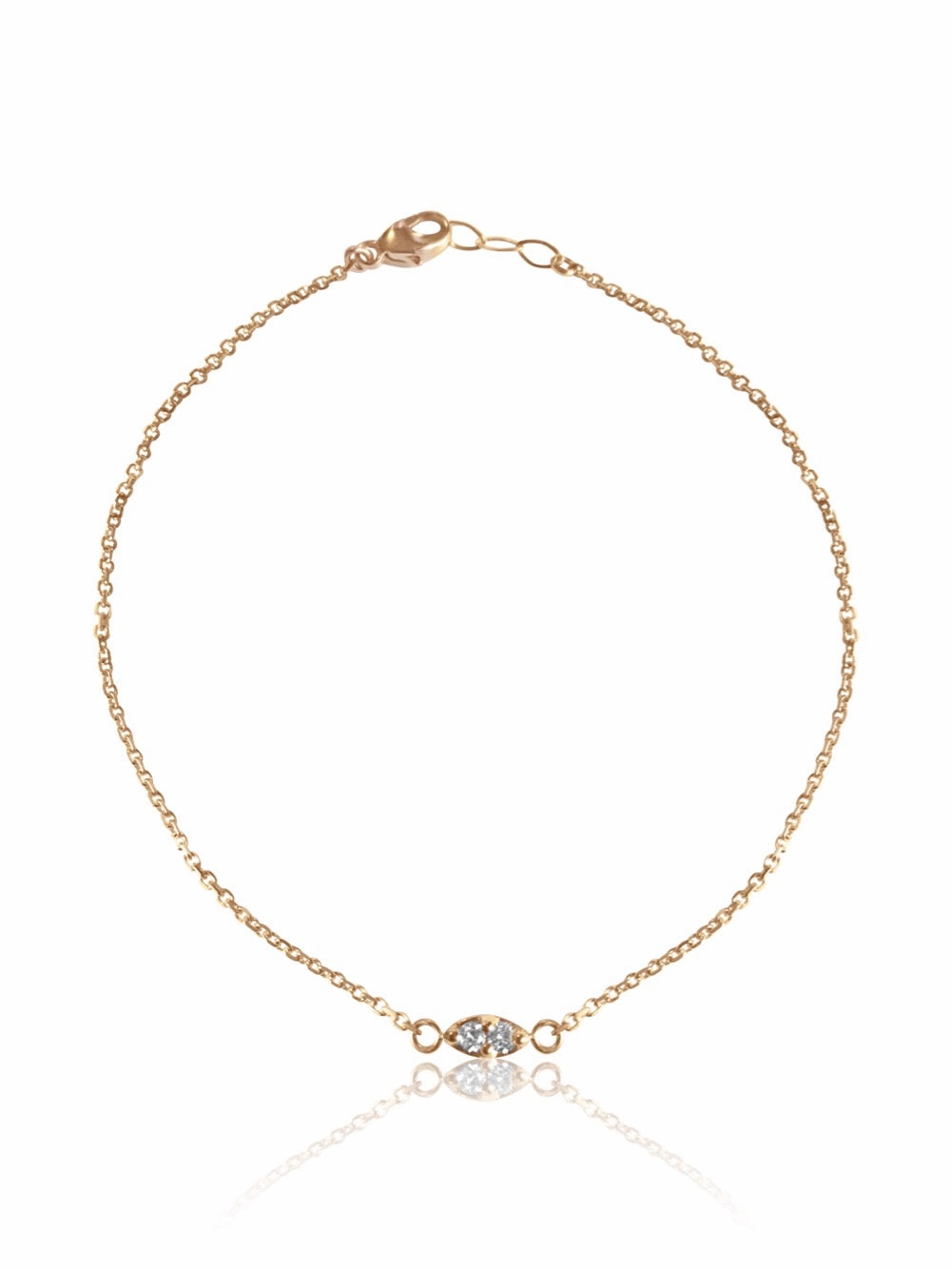 14K Gold Diamond  Bracelet