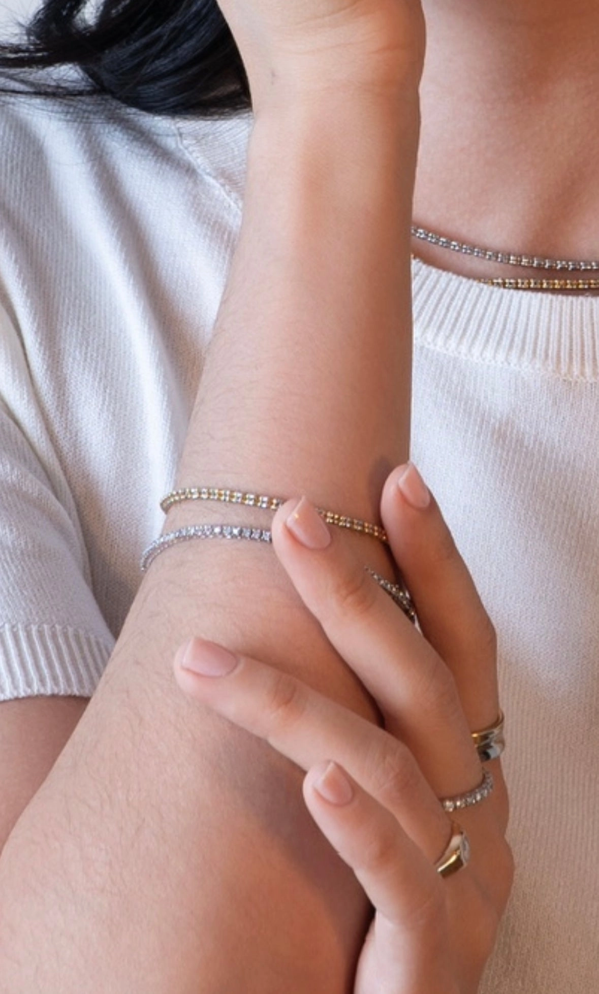 14K Gold Diamond Cut Bracelet