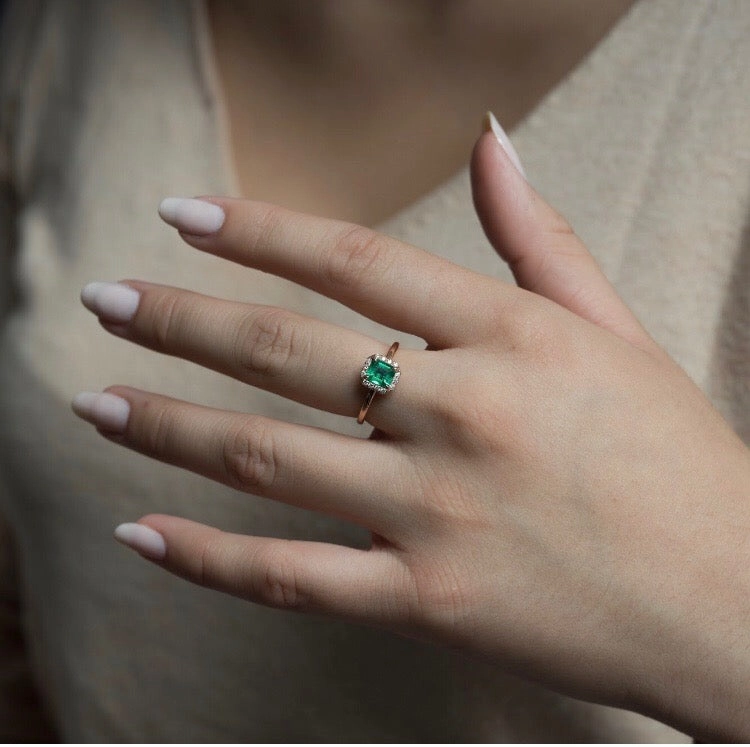 14k Gold Diamond/Gemstone Engagement Ring