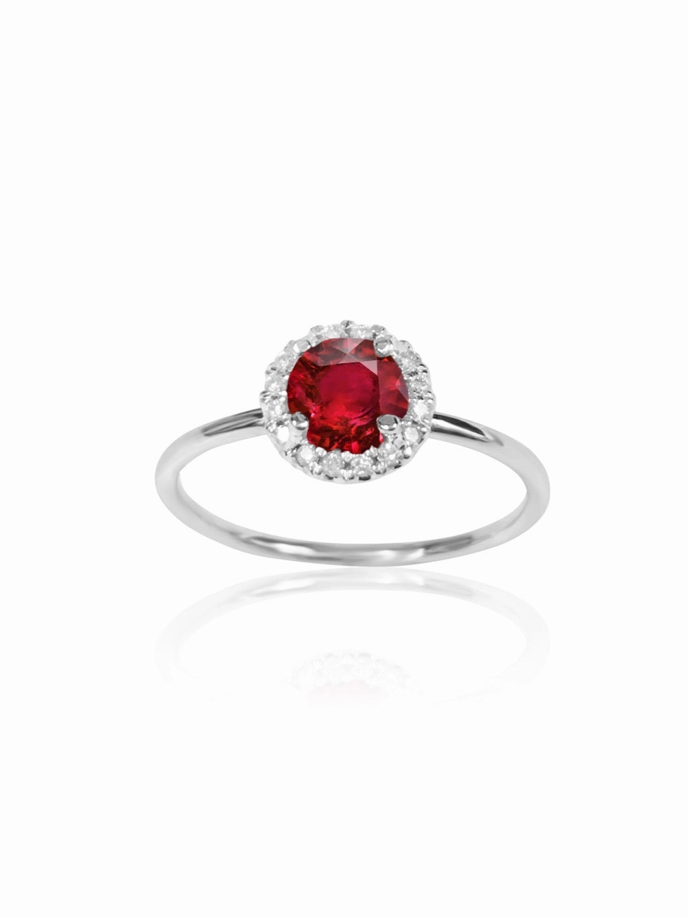 14k Gold Diamond Gemstone Ring