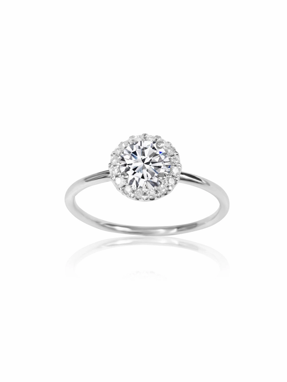 14k Gold Diamond Gemstone Ring