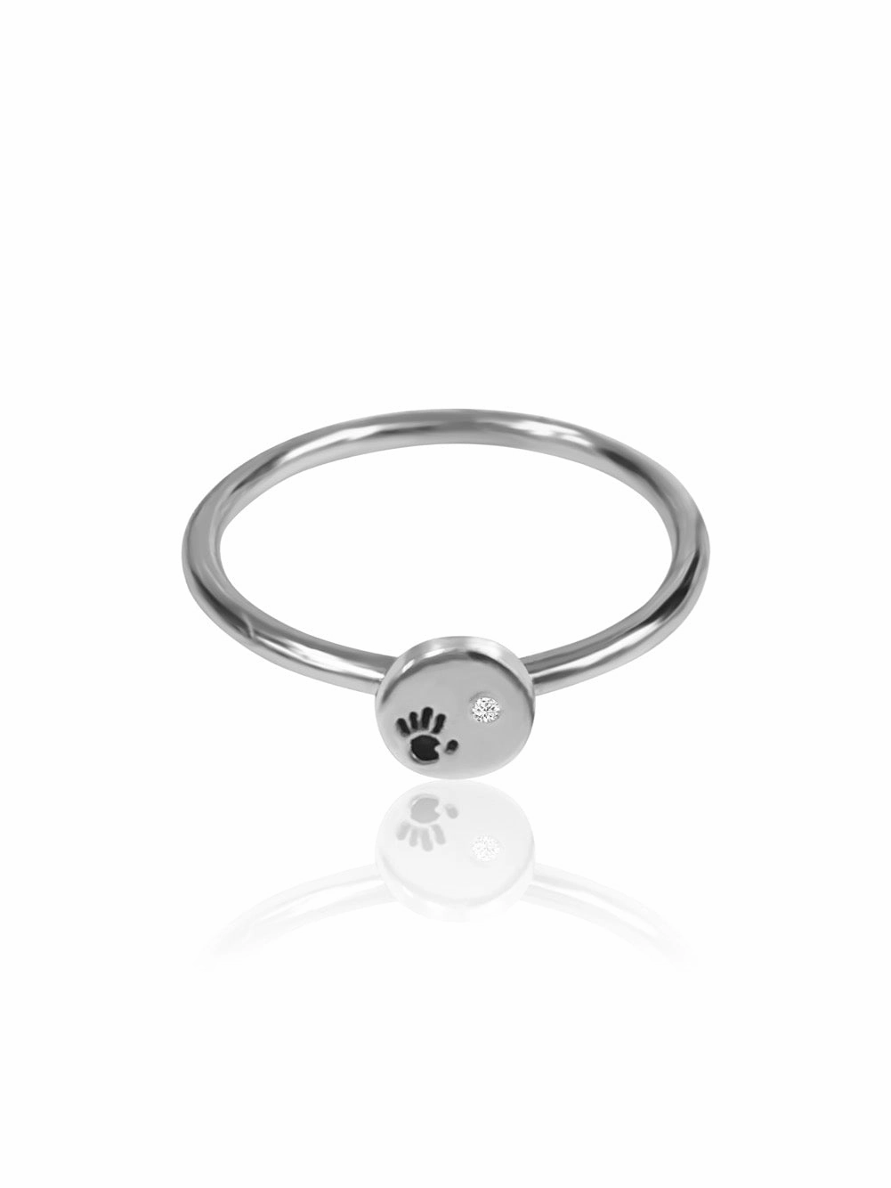 14k Gold Diamond Love Is In Your Hands Ring