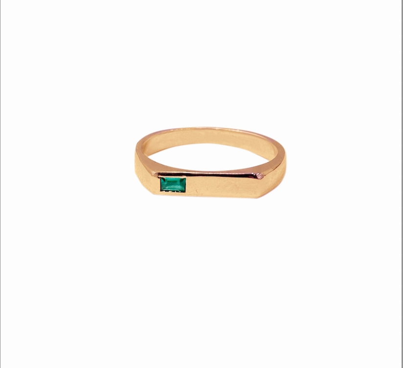 14k Gold Espinosa Emerald Ring