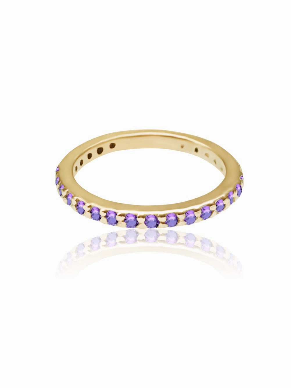 14k Gold Gemstone Band