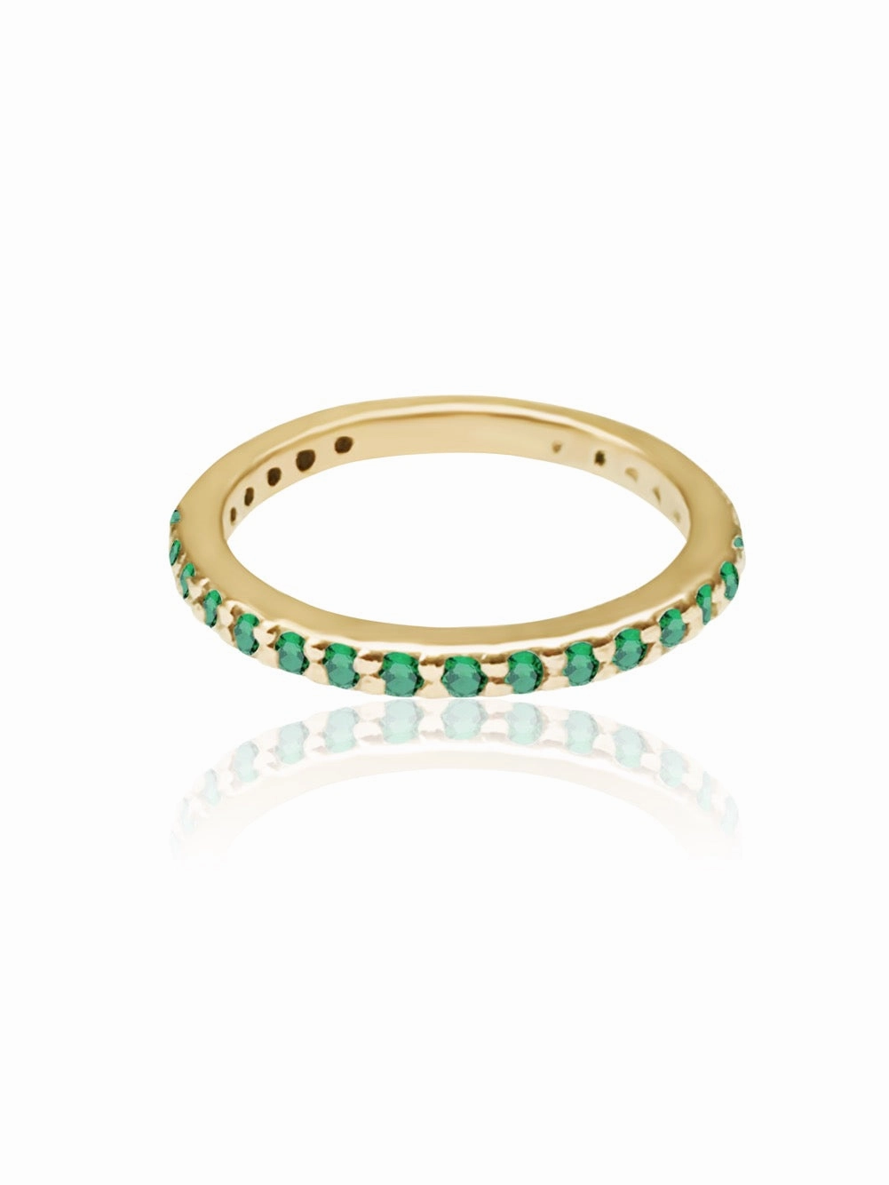 14k Gold Gemstone Band
