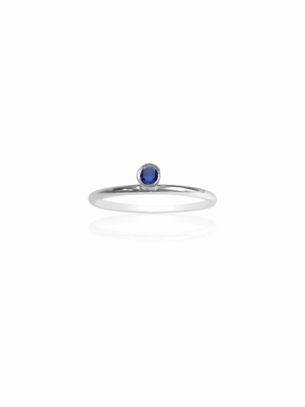 14k Gold Gemstone Bezel Ring