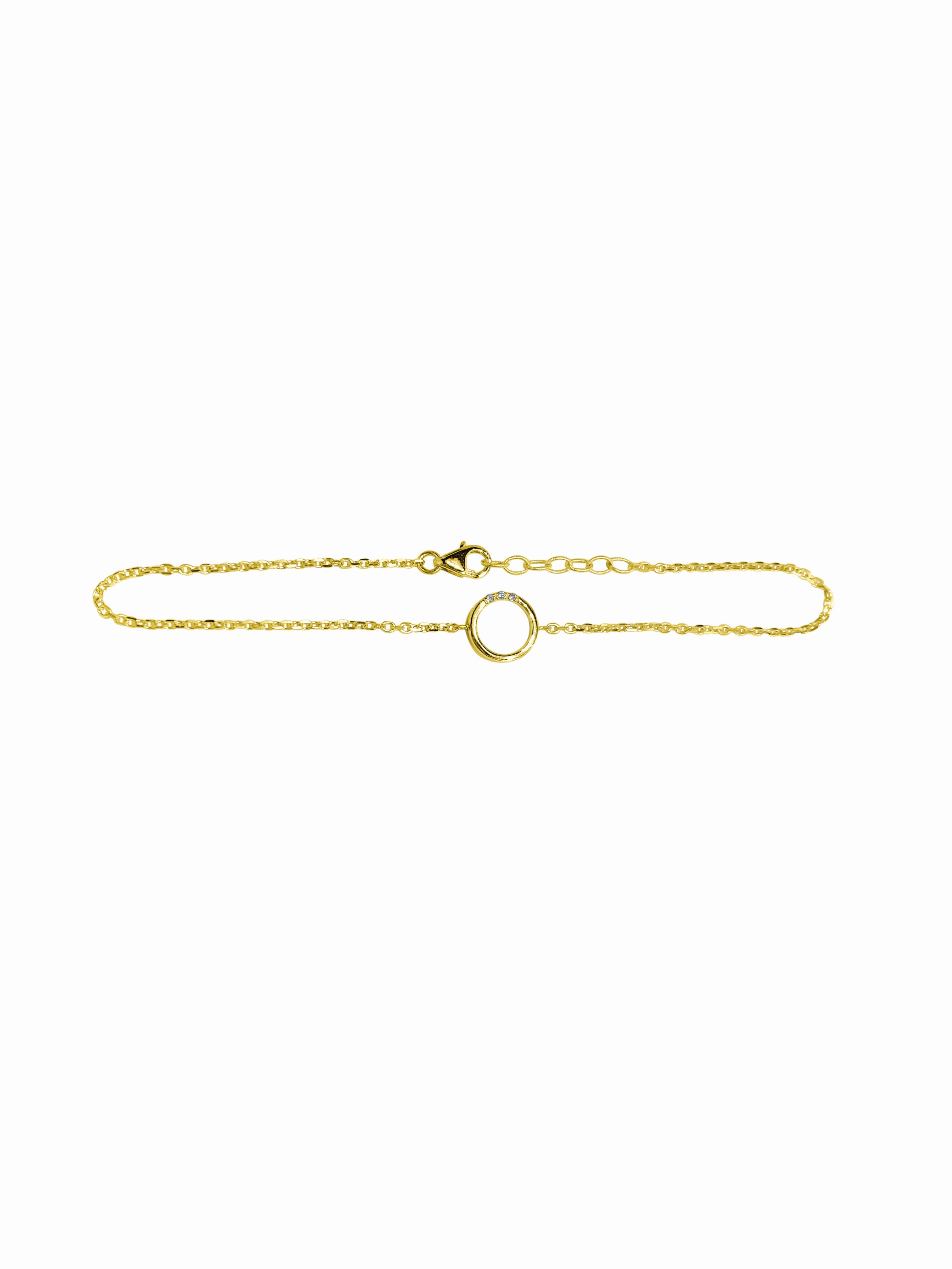 14K Gold Geometric Diamond Bracelets