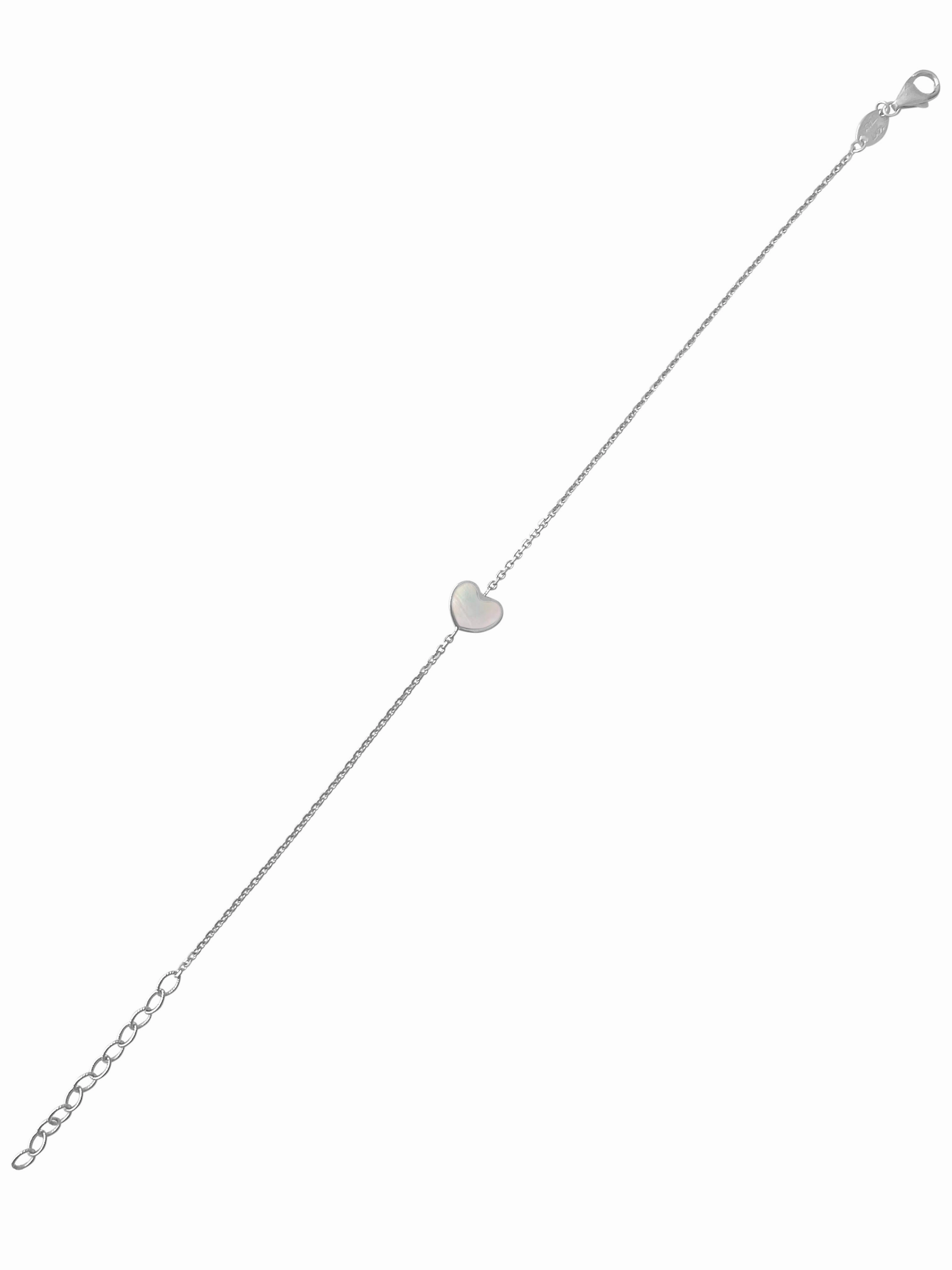 14K Gold Heart Onyx/ Mother of Pearl Bracelet