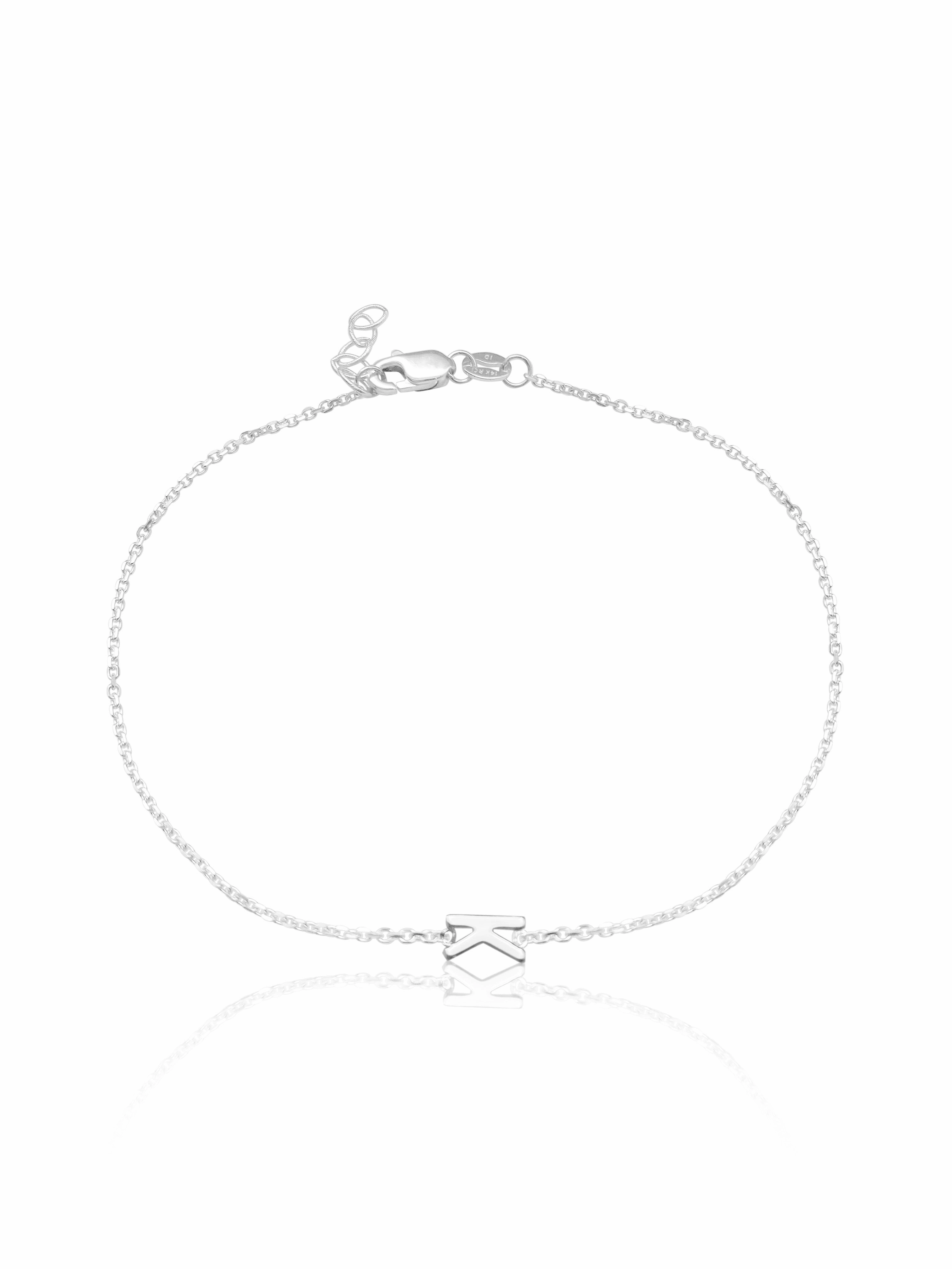14K Gold Initial Bracelet