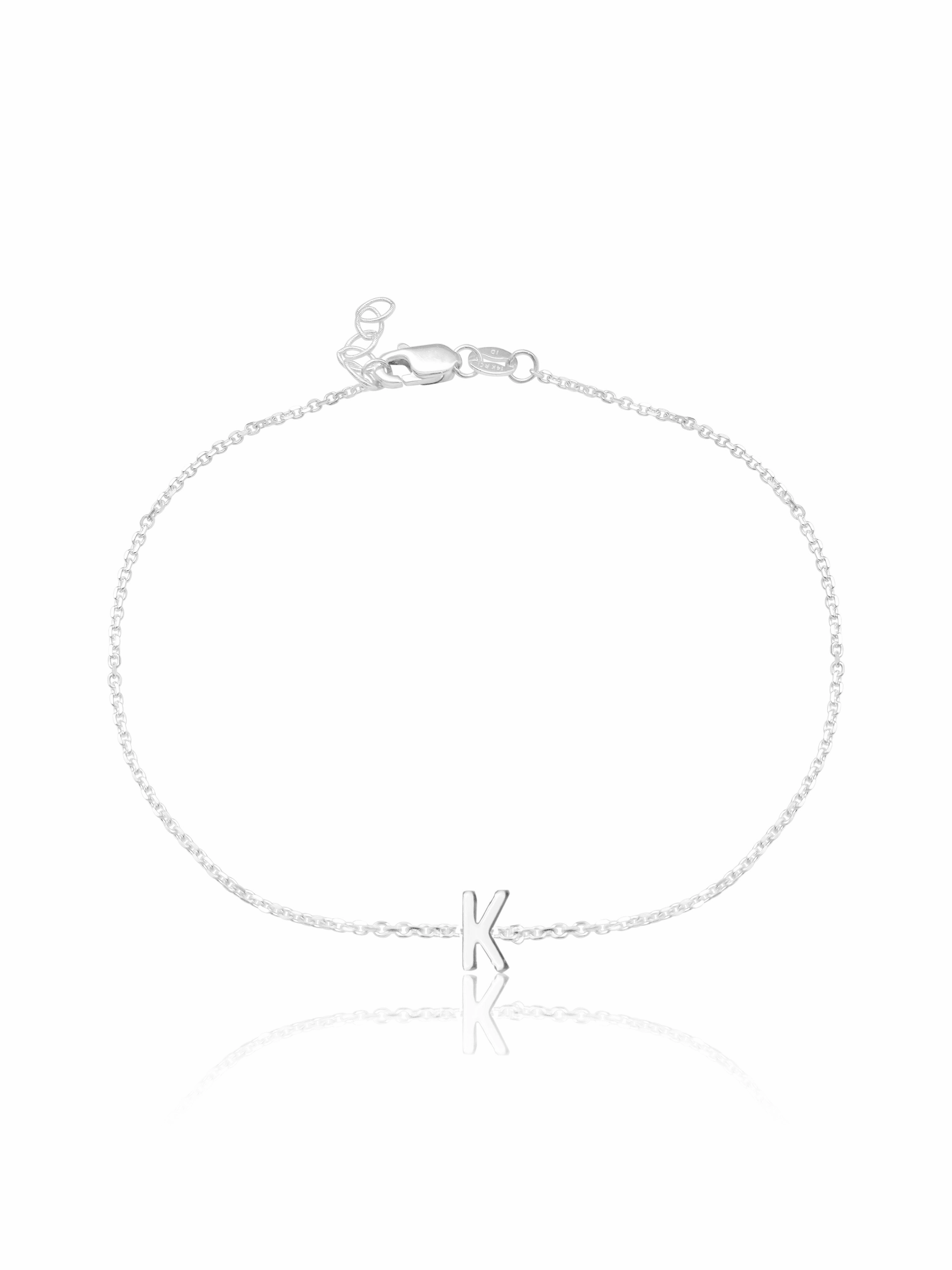 14K Gold Initial Bracelet