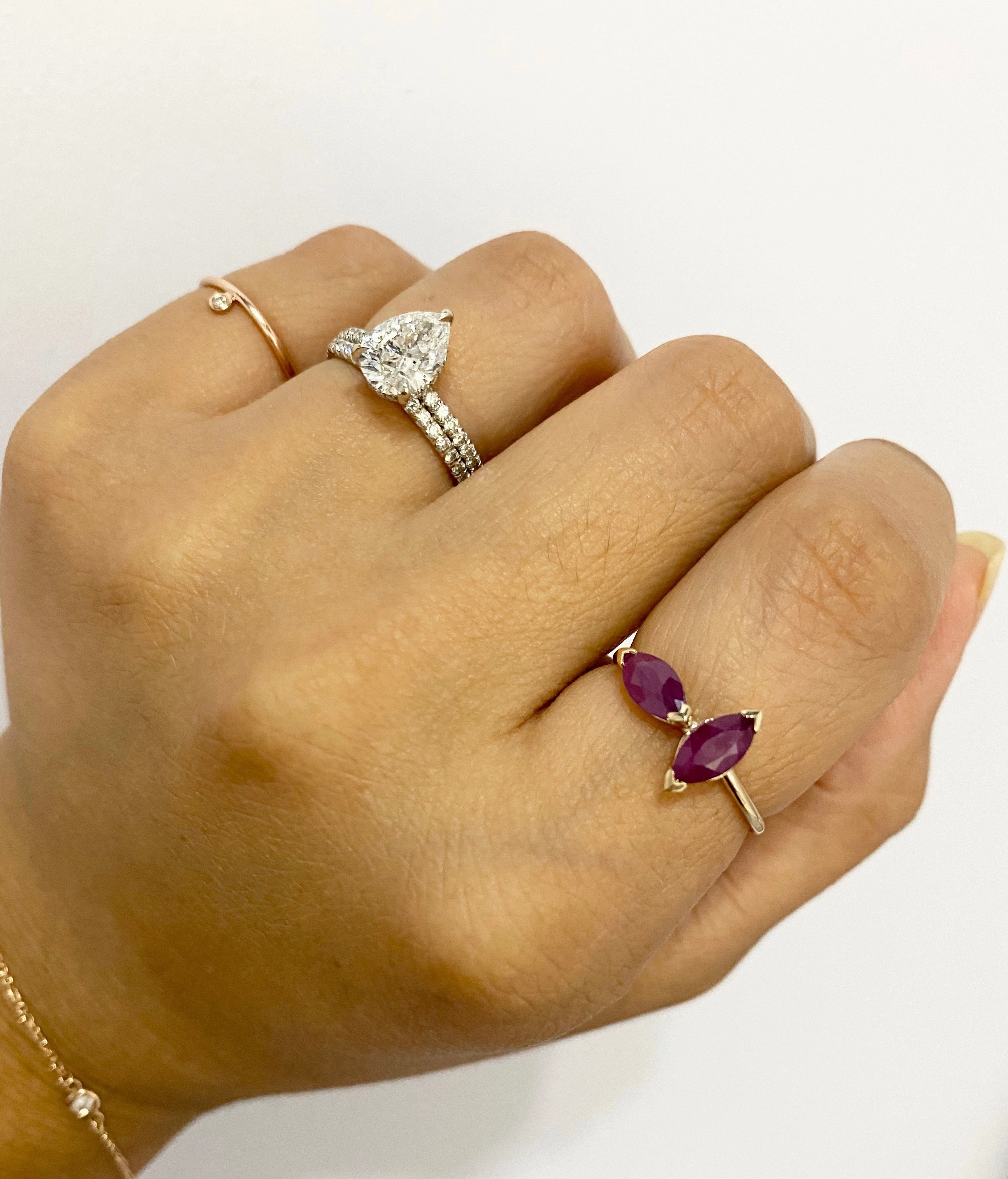 14K Gold Iris Ring