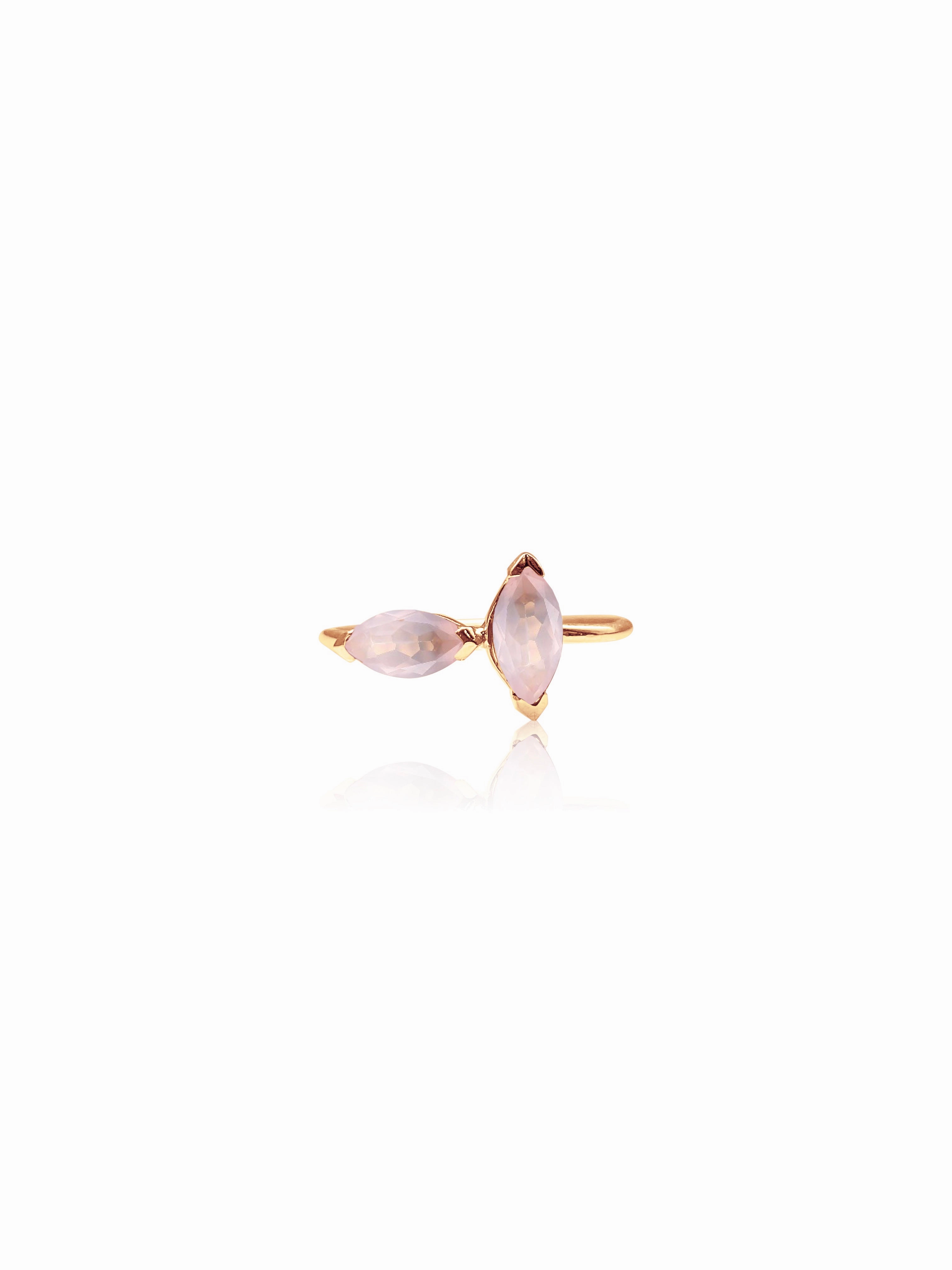 14K Gold Iris Ring