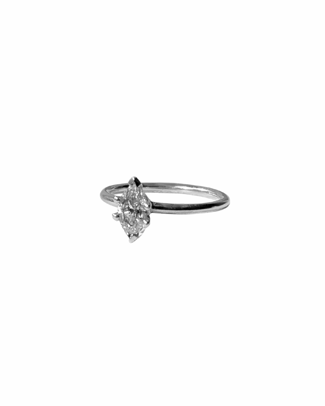14k Gold Marquise Diamond Ring