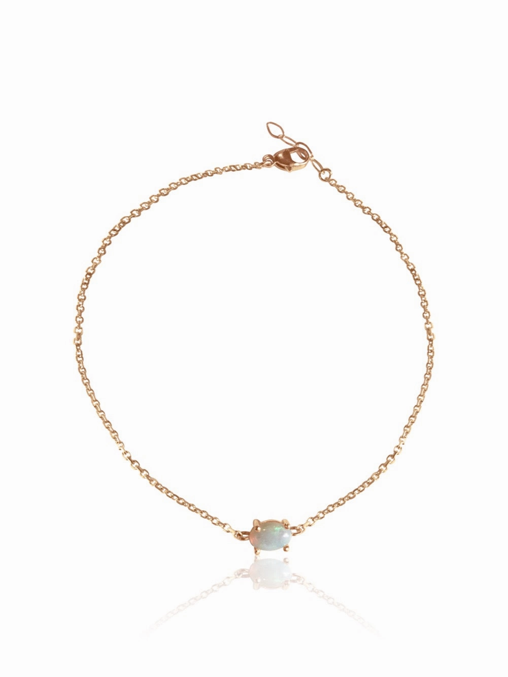 14K Gold Opal Bracelet