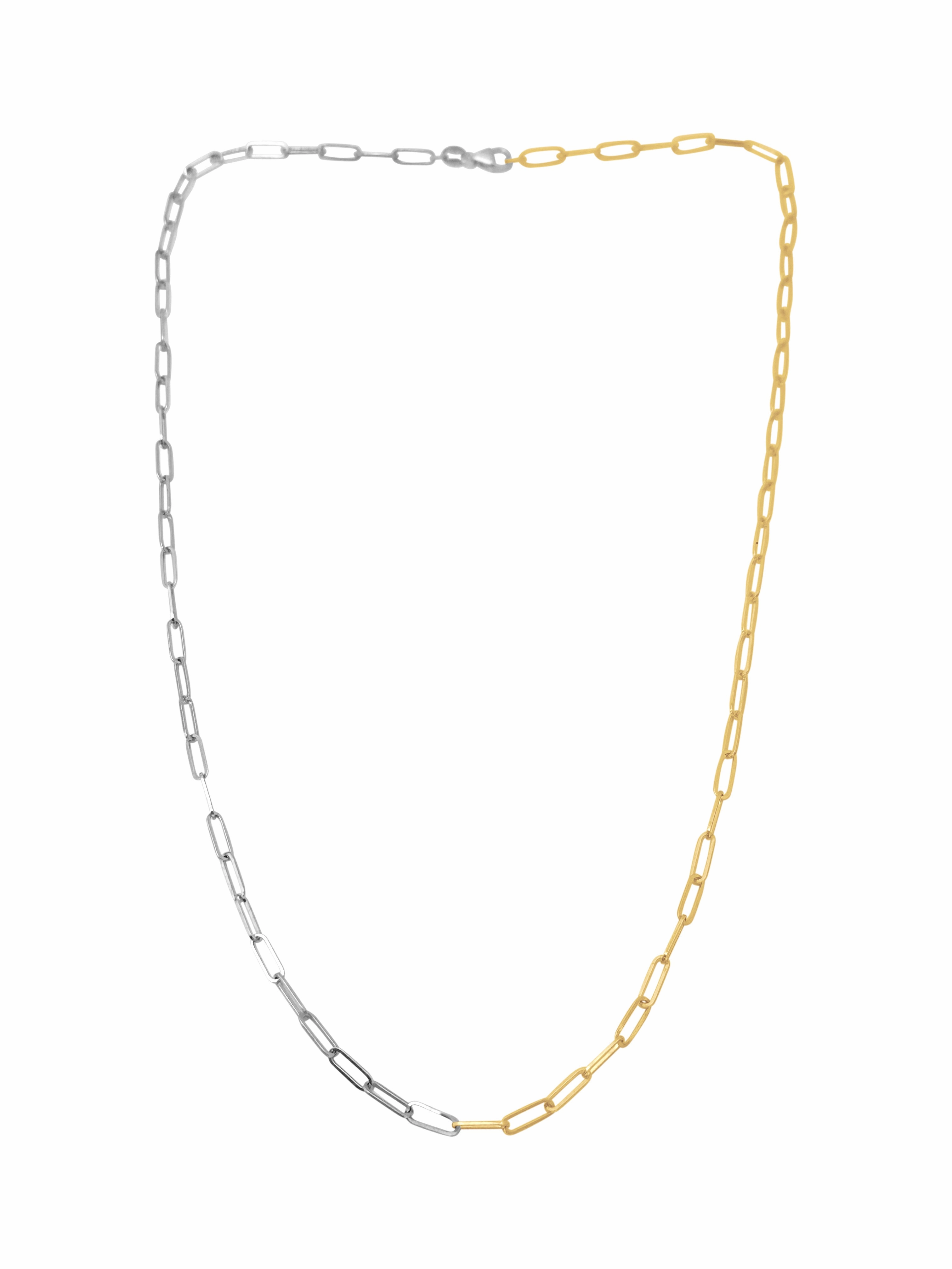 14K Gold Paper Clip Chain