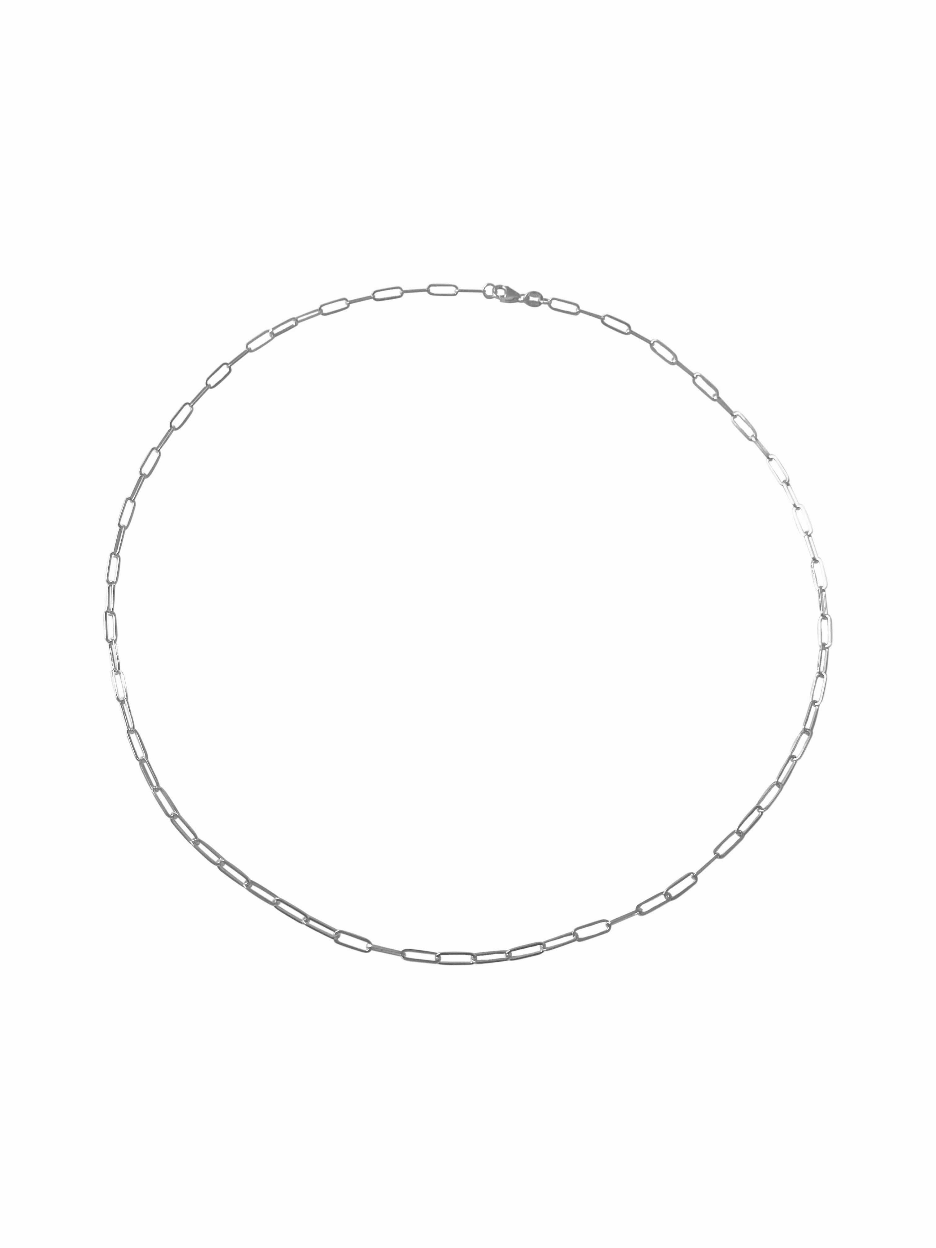 14K Gold Paper Clip Chain