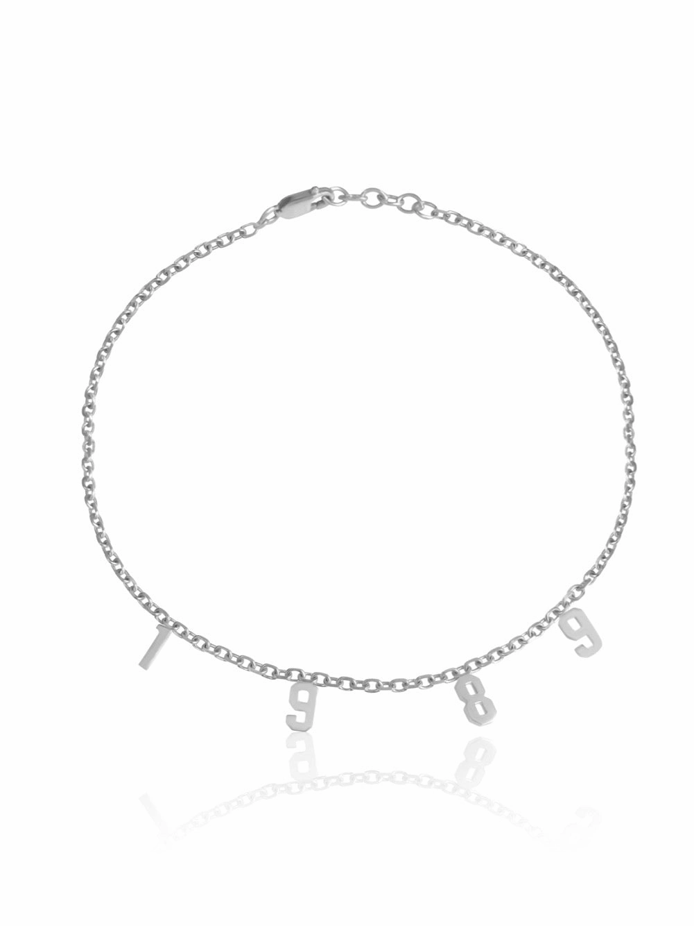 14k Gold personalized Number Bracelet
