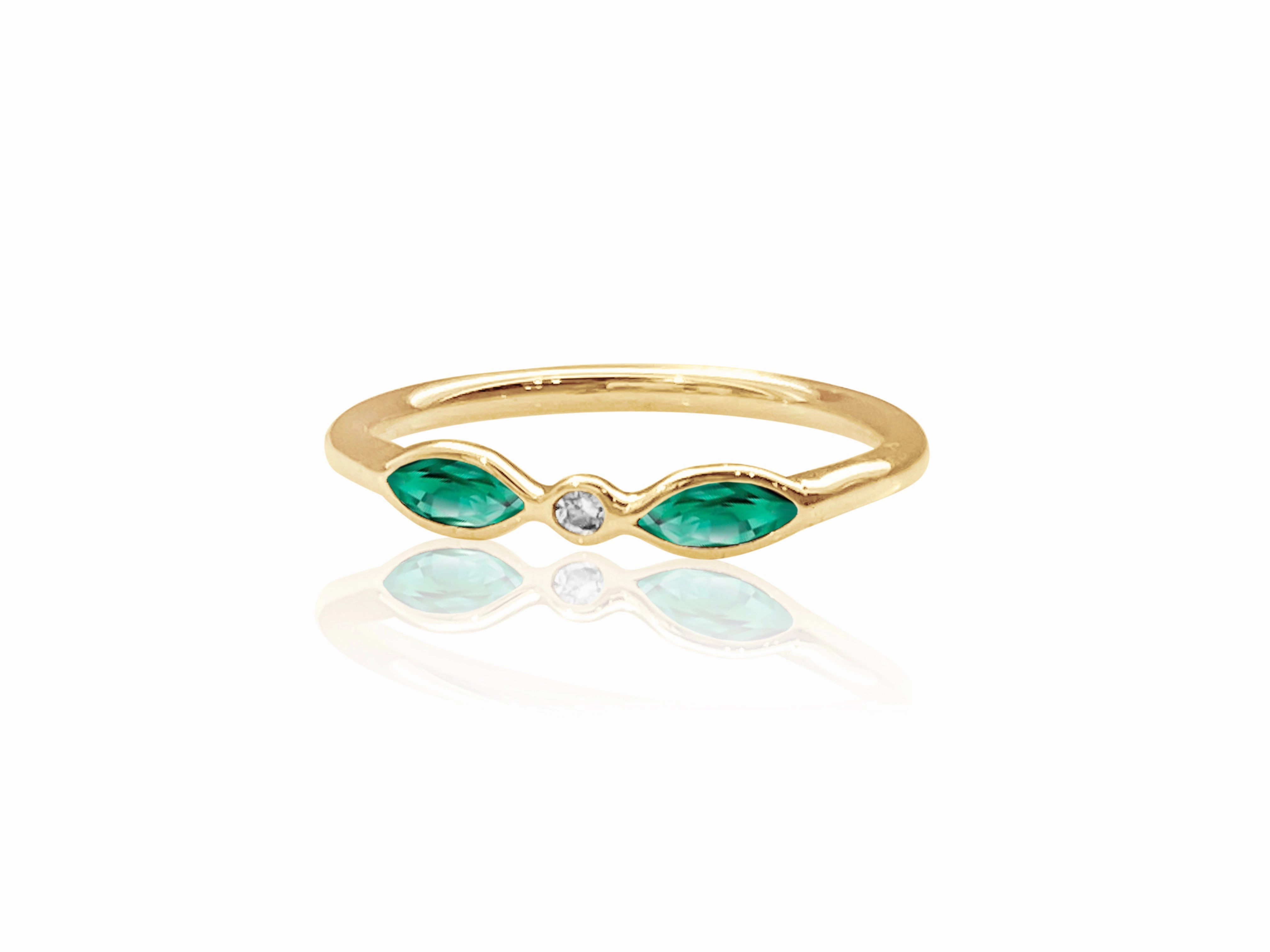14K Gold Ruthy Ring