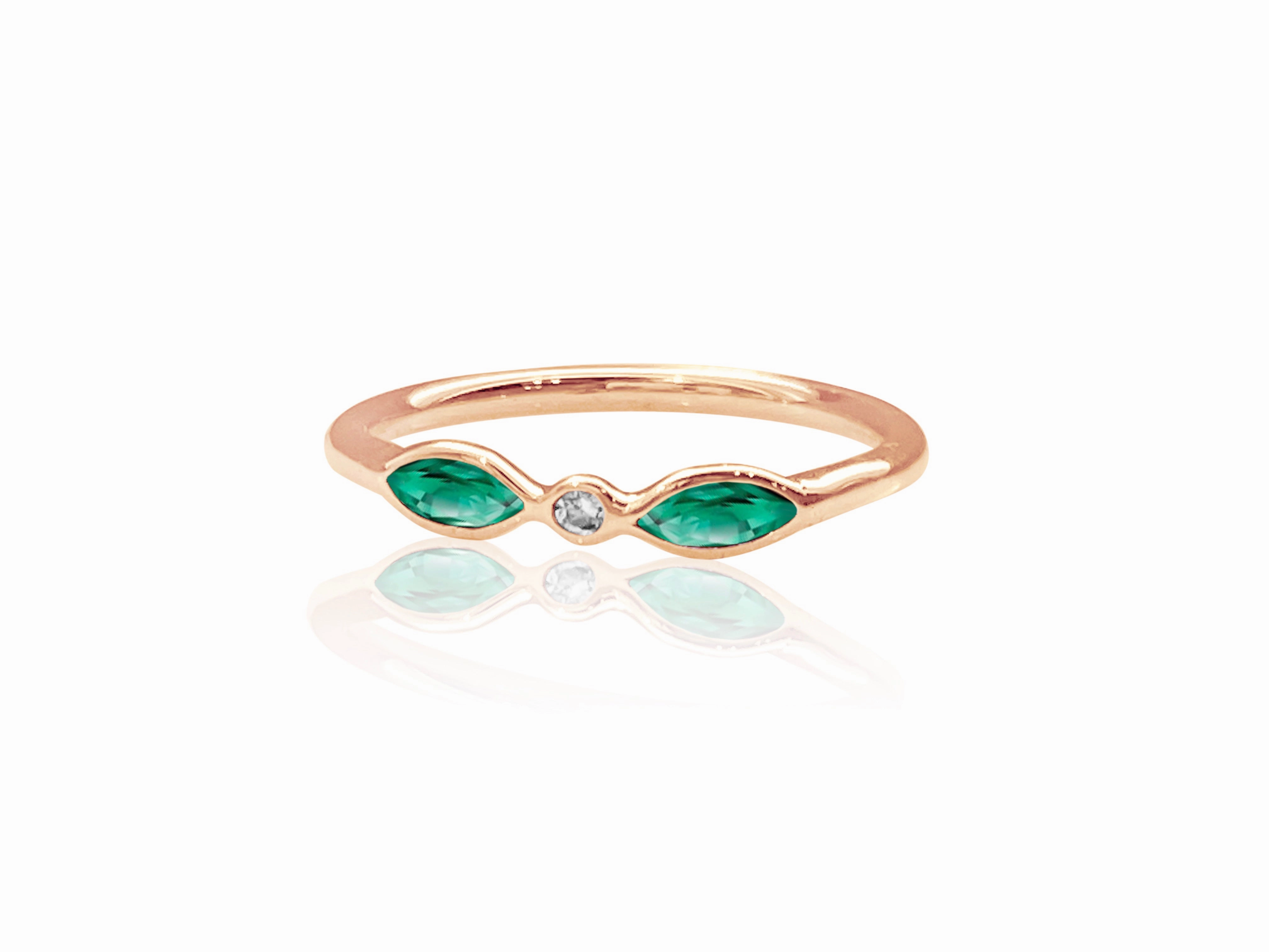 14K Gold Ruthy Ring