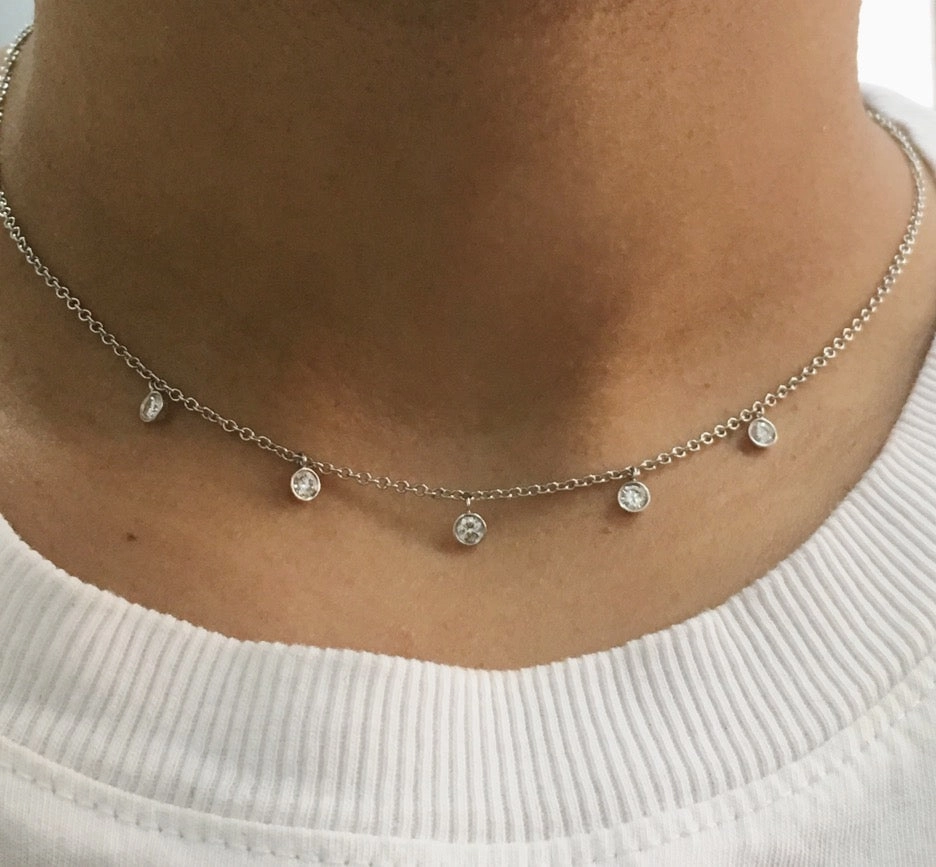 14k Gold Turquoise/Opal Necklace