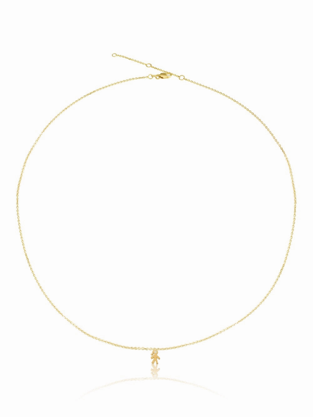 14k Mom Diamond Mini Children Necklace