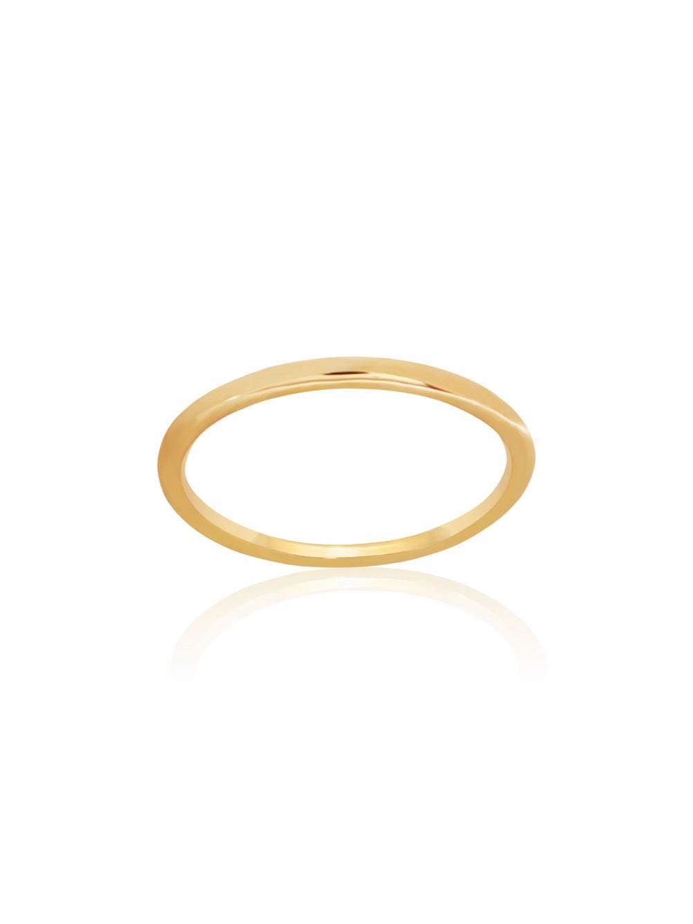 14K Plain Stackable Band