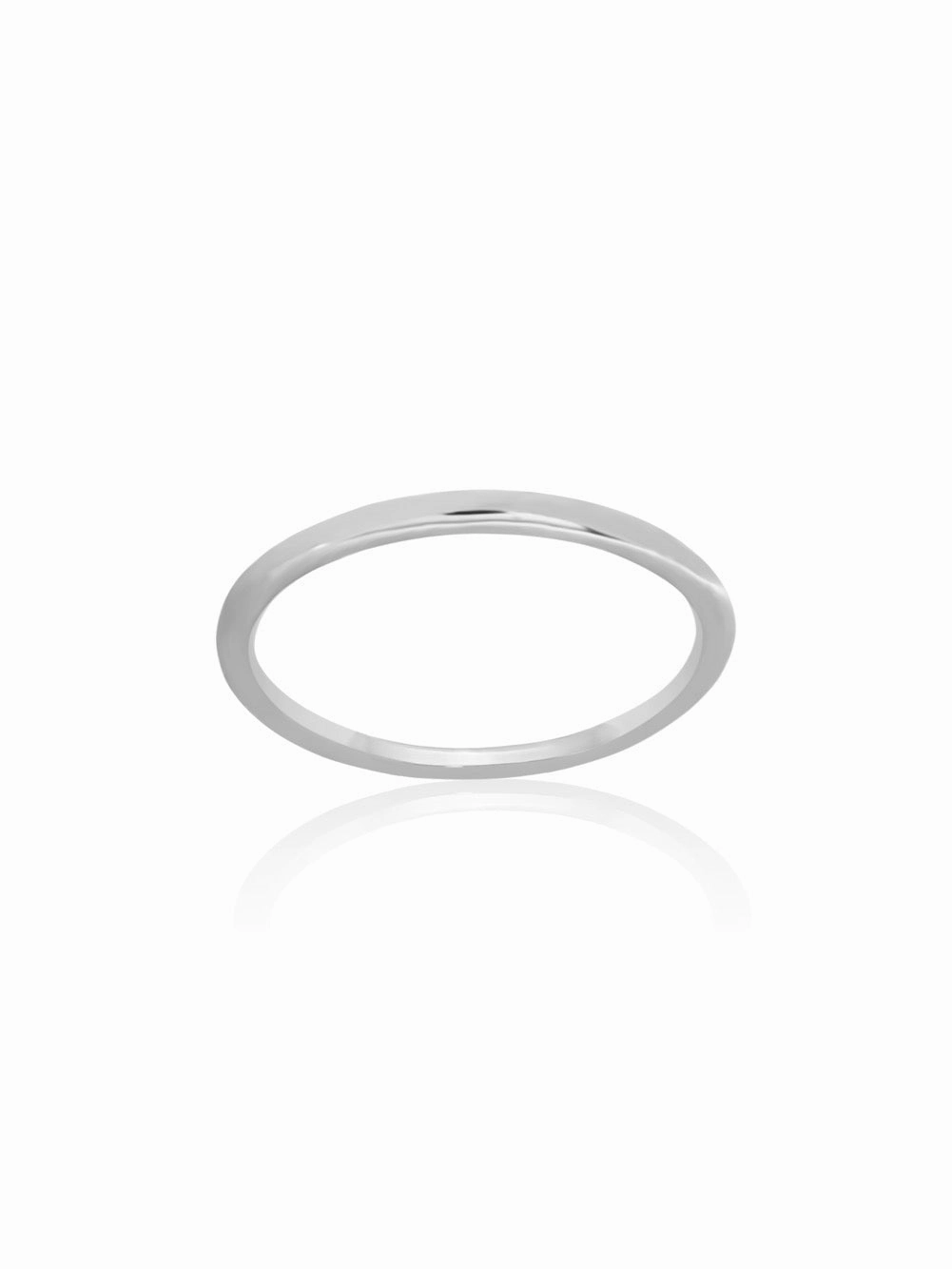 14K Plain Stackable Band