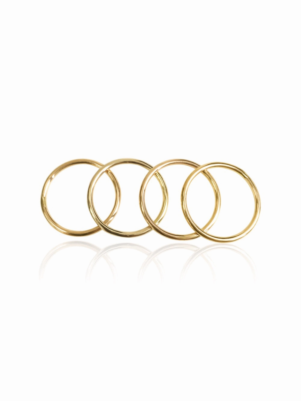14K Plain Stackable Band