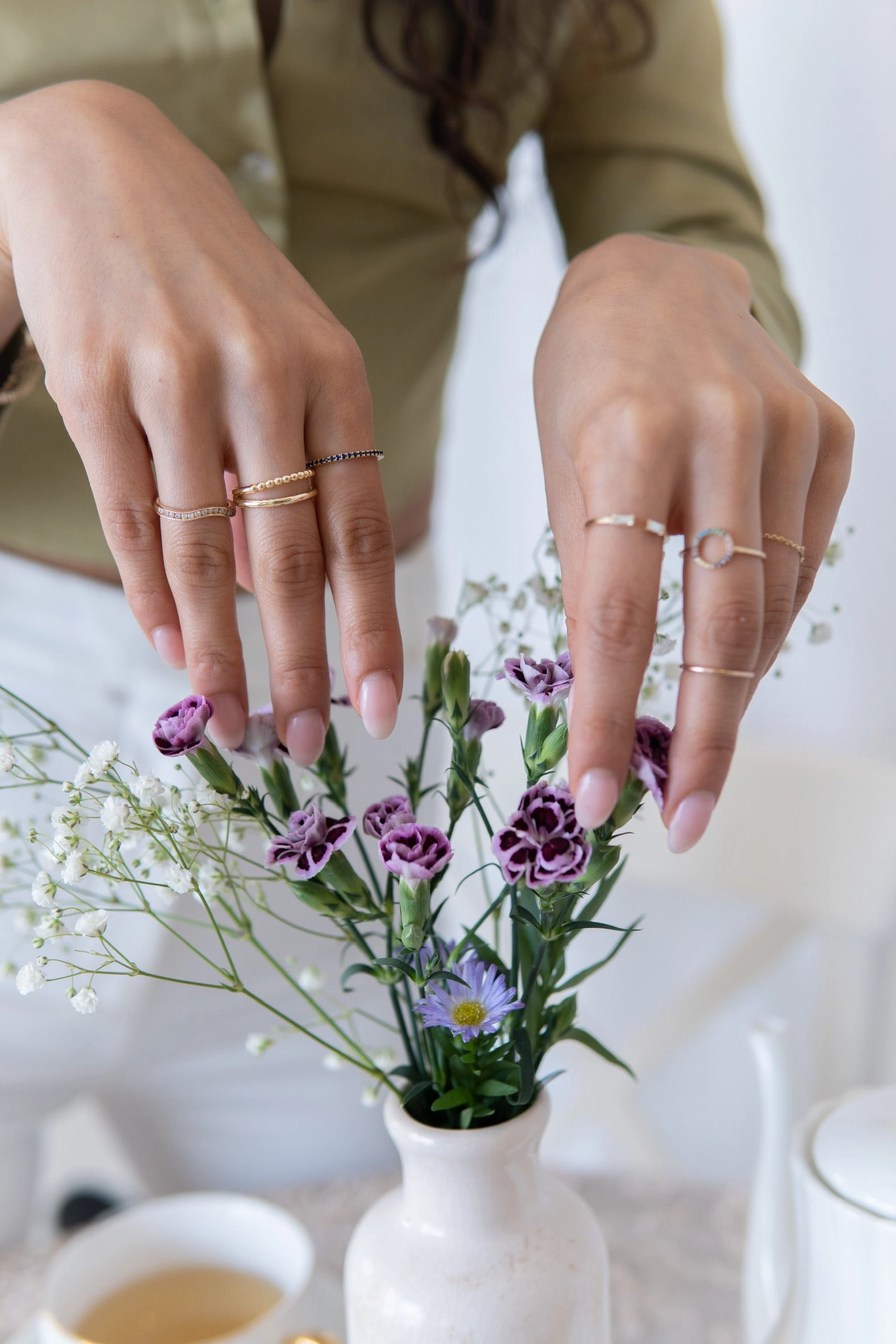 14k Solid Gold Double Band