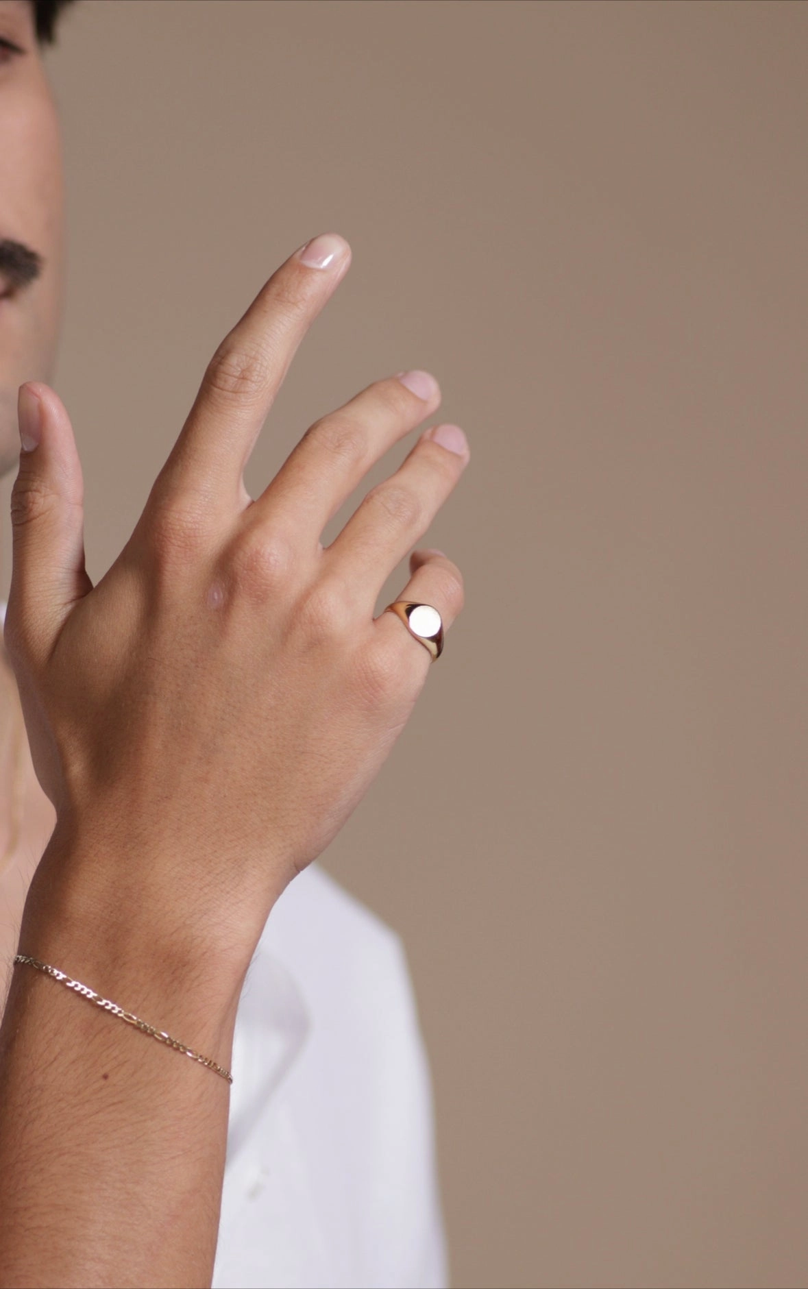 14k Solid Gold Oval Signet Ring