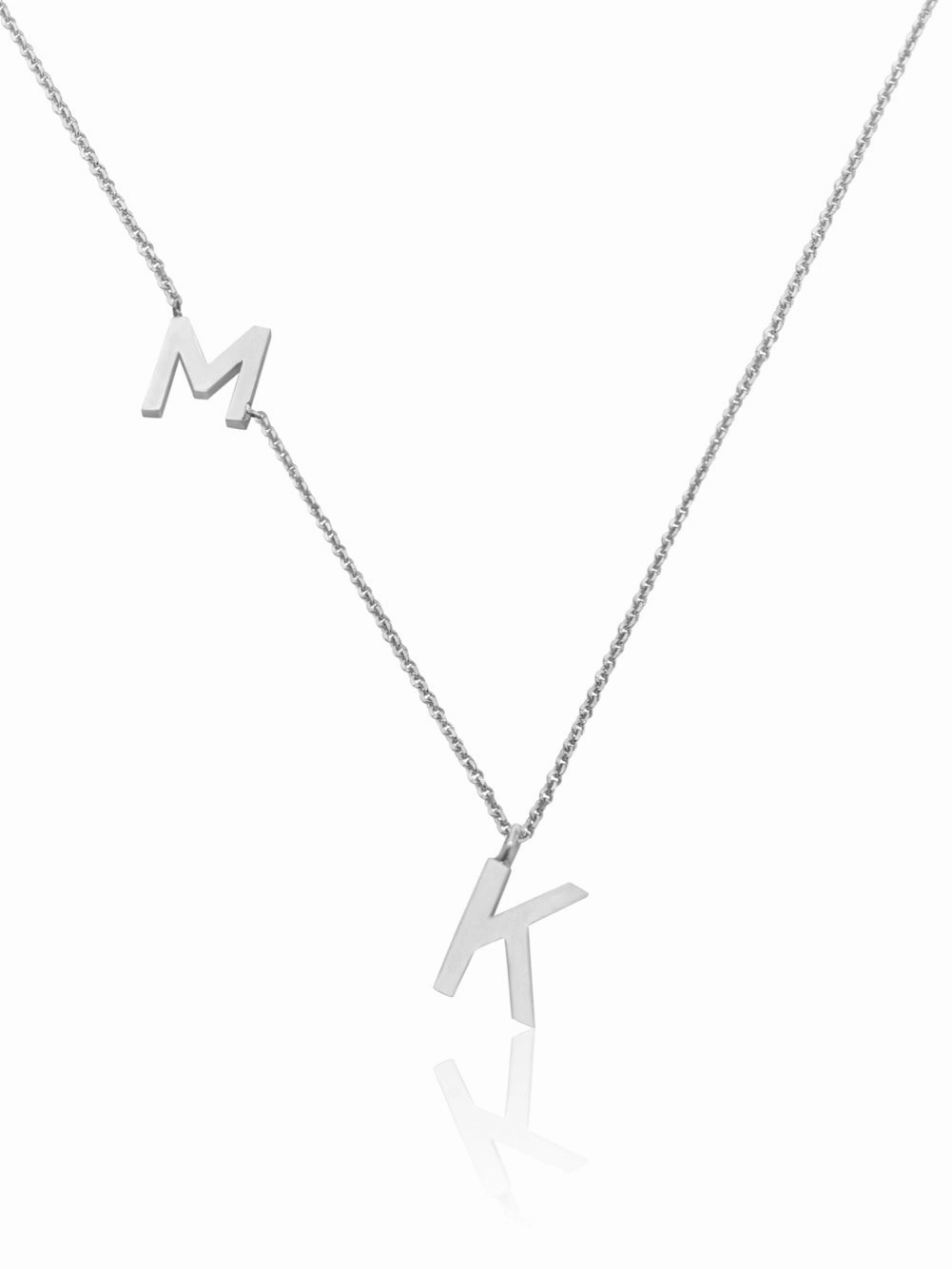 14KT Gold Double Initial Necklace