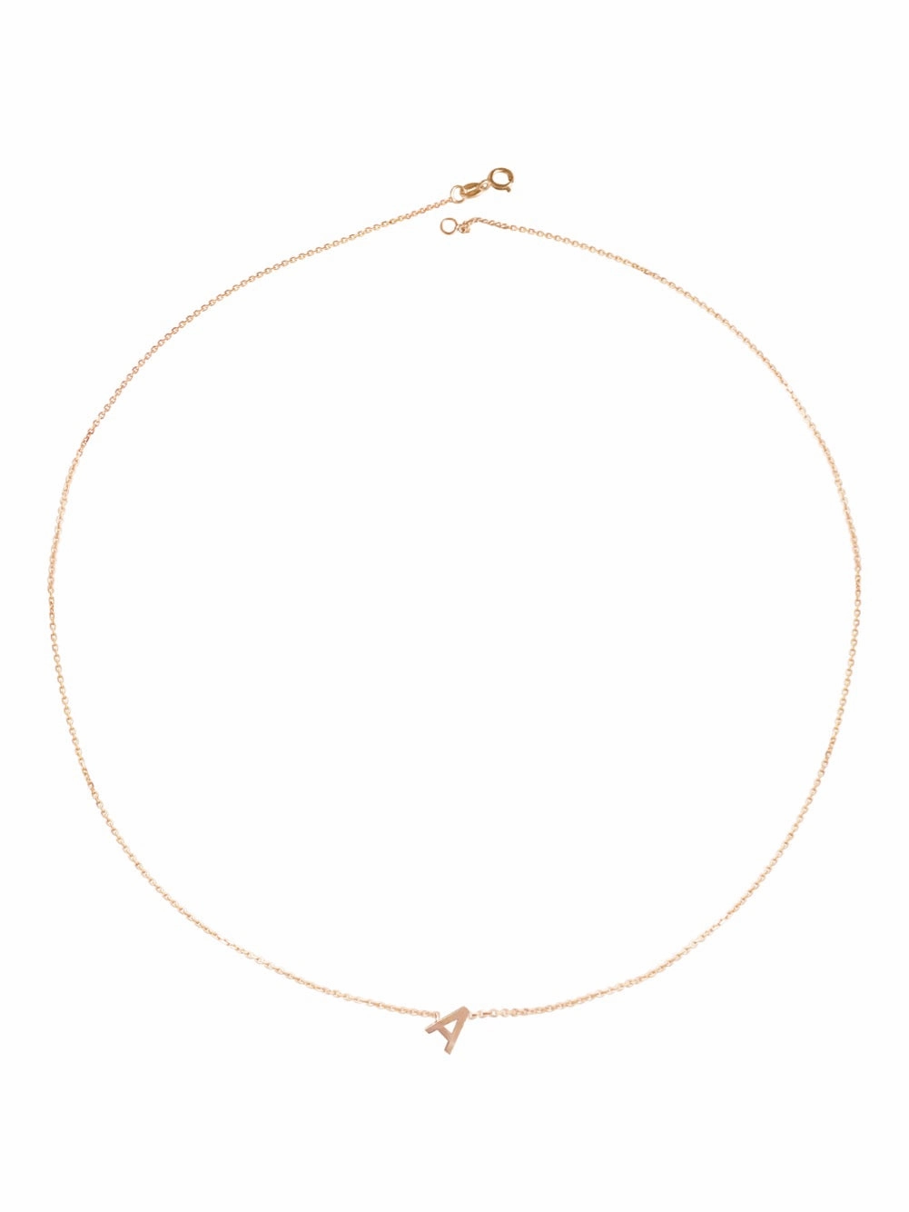 14KT Gold Initial Necklace