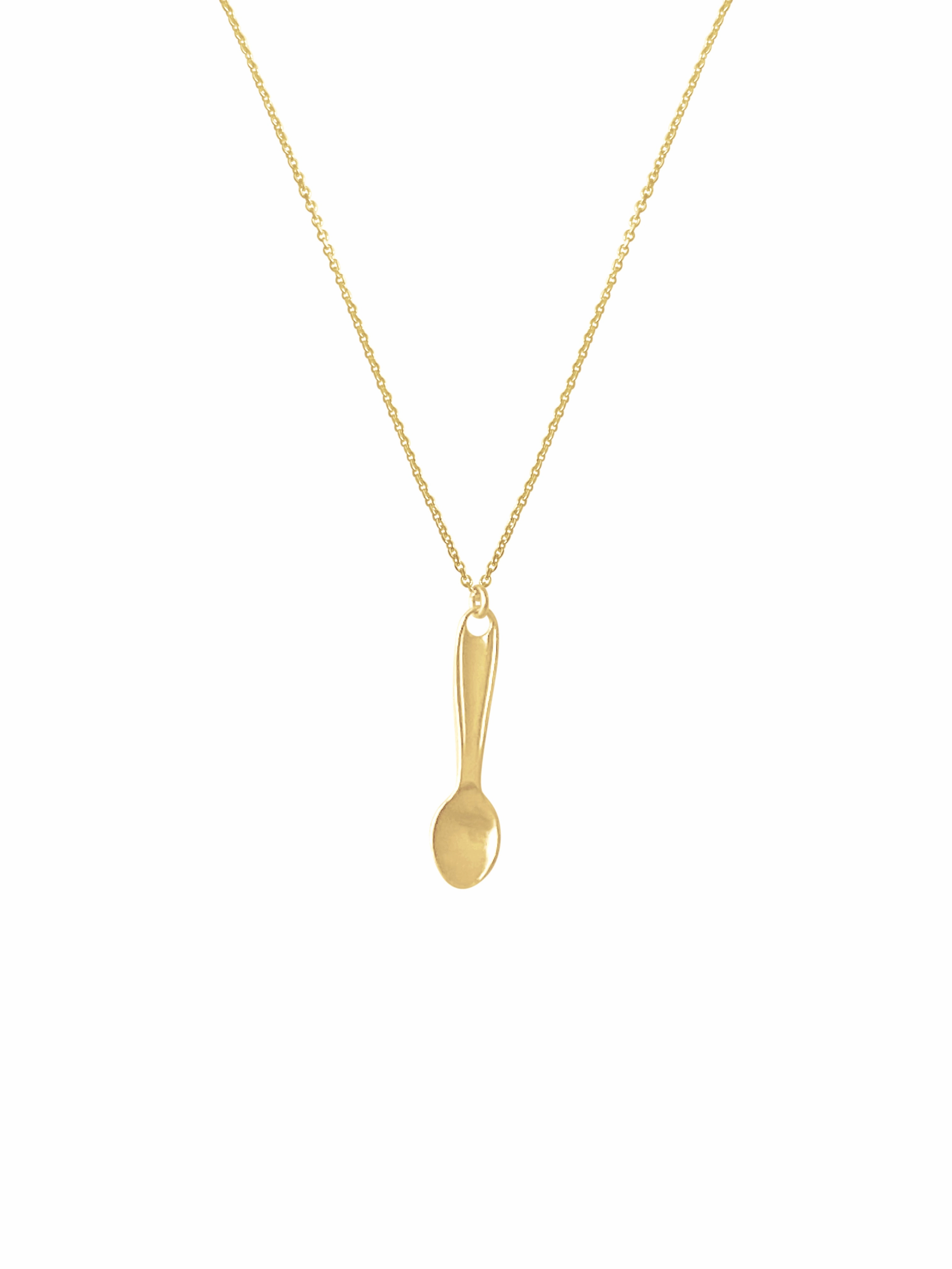 14KT Gold Utensil Necklace