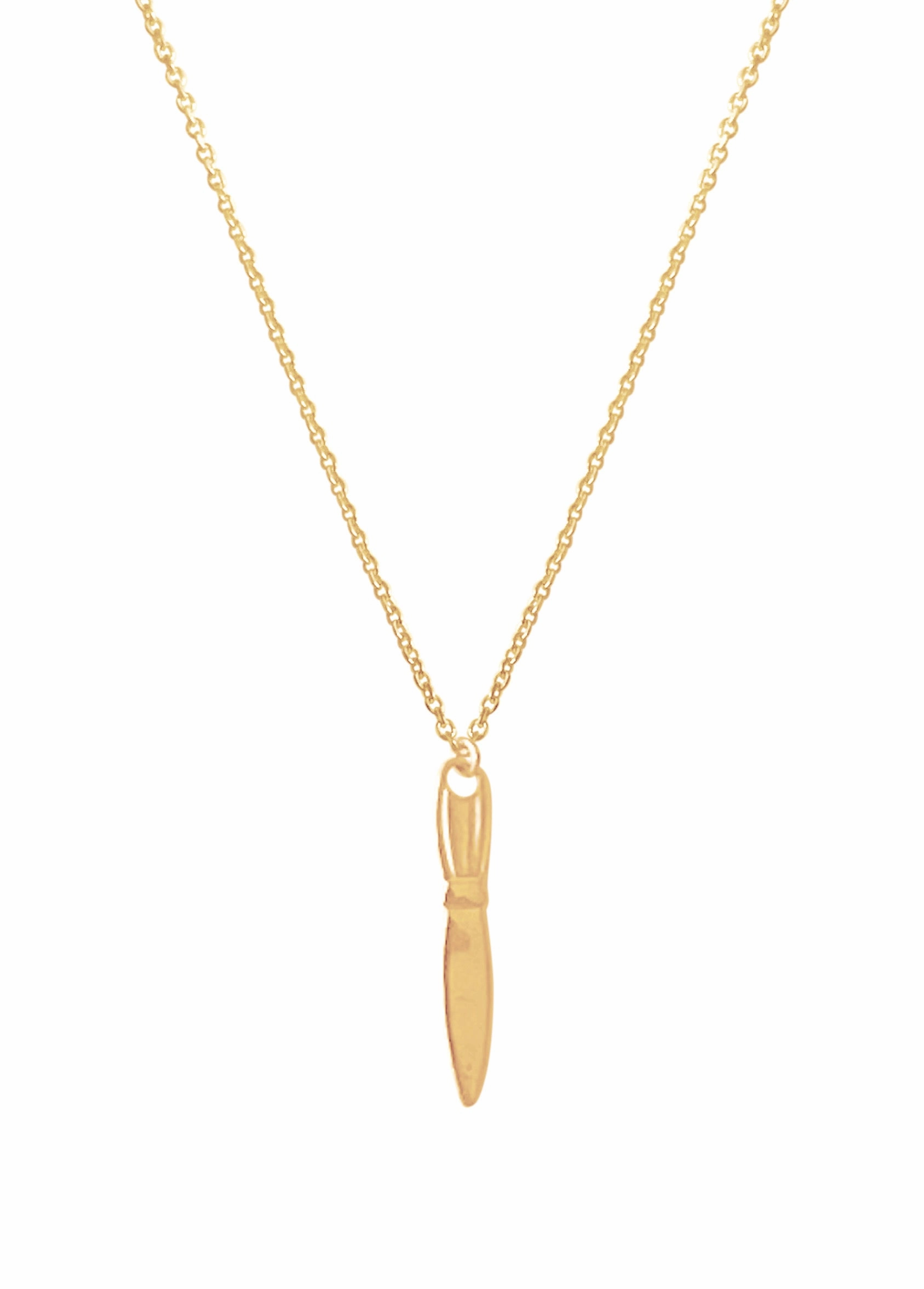 14KT Gold Utensil Necklace