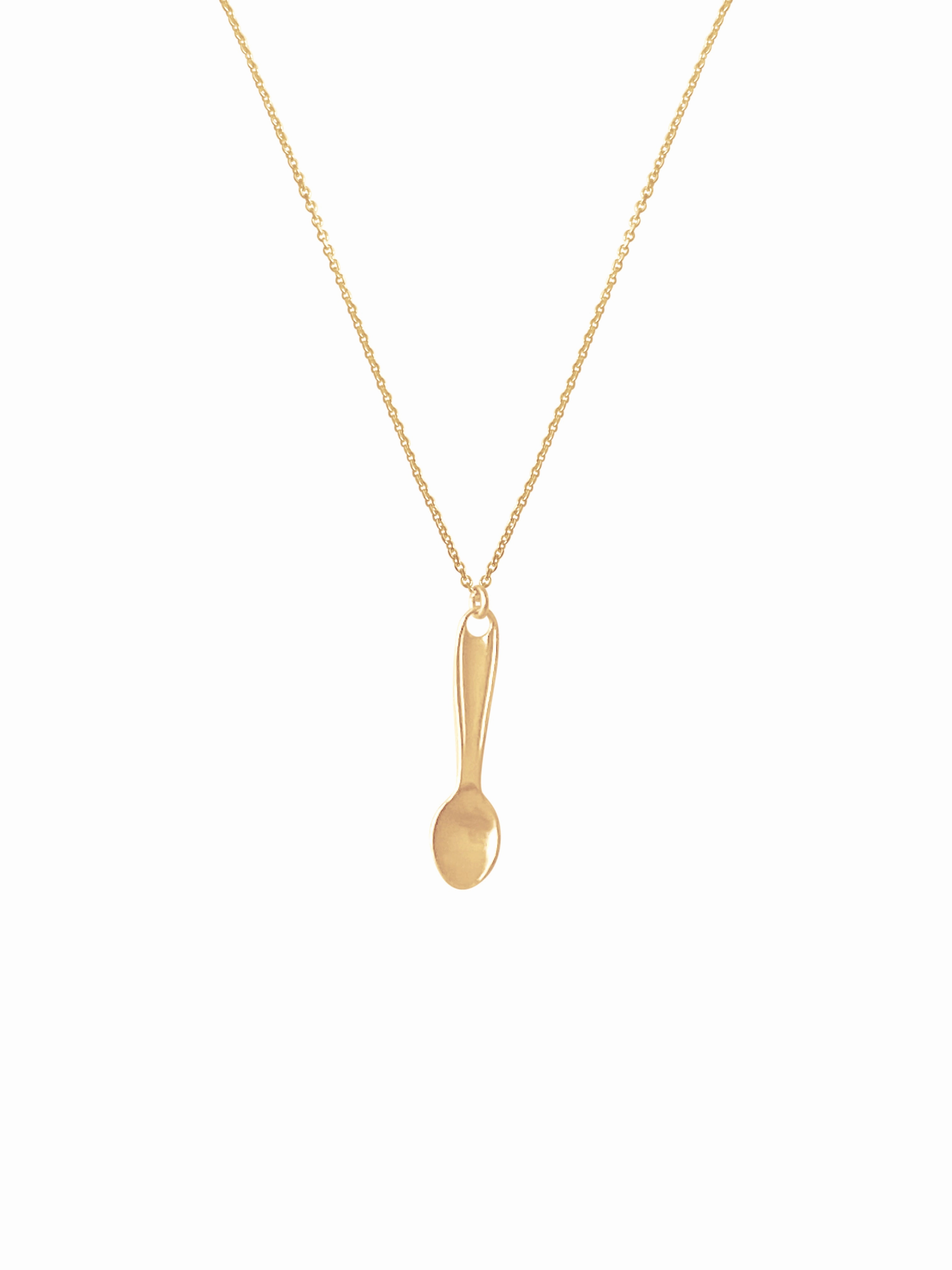 14KT Gold Utensil Necklace
