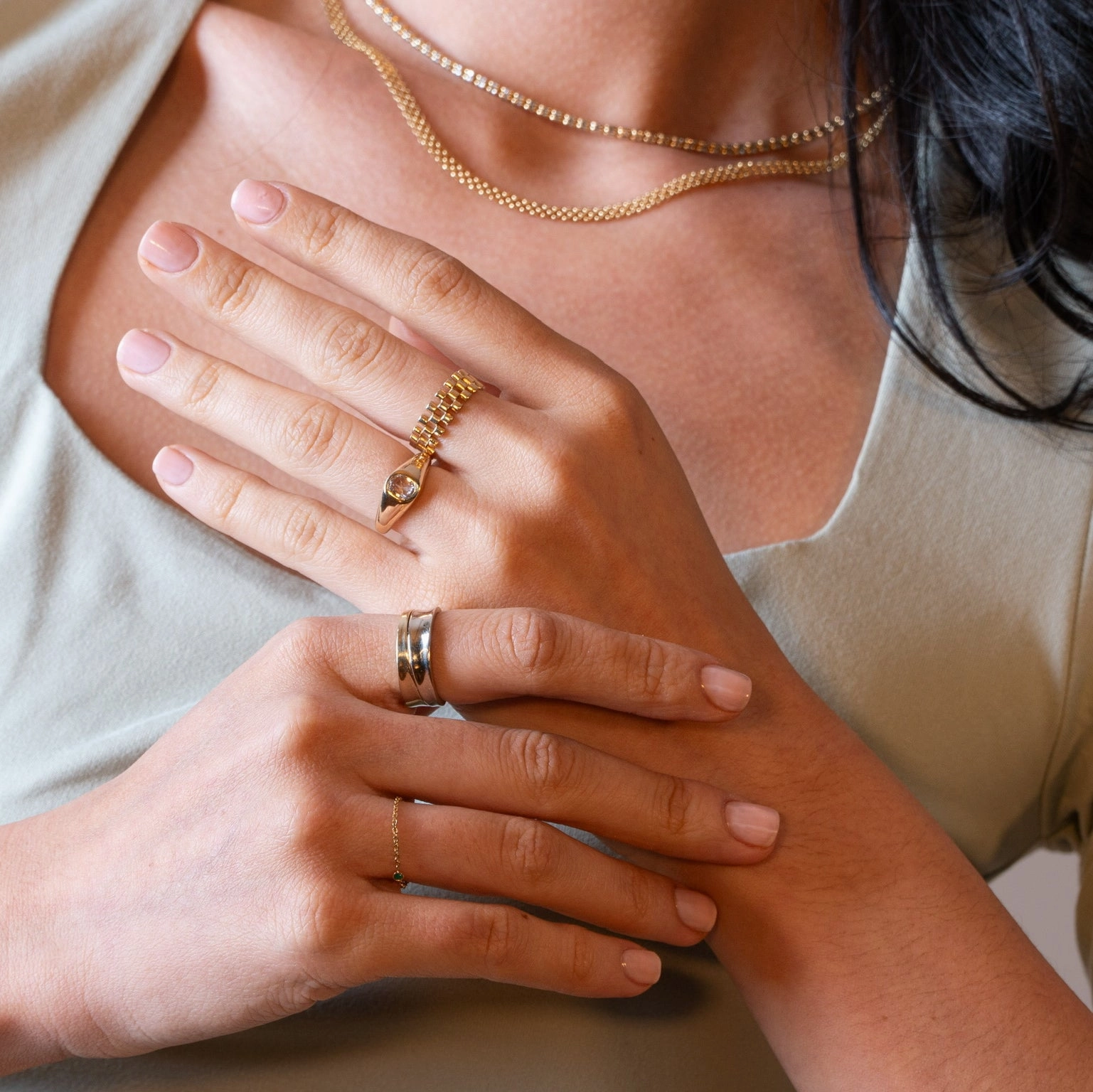 14KT Watch Link Ring