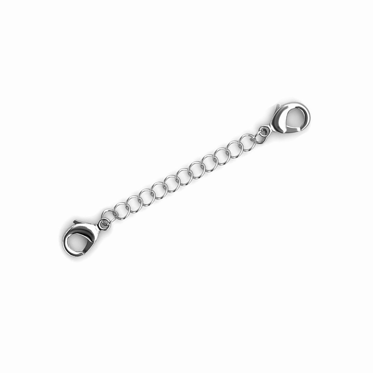 18k White Gold Plated Necklace Extenders