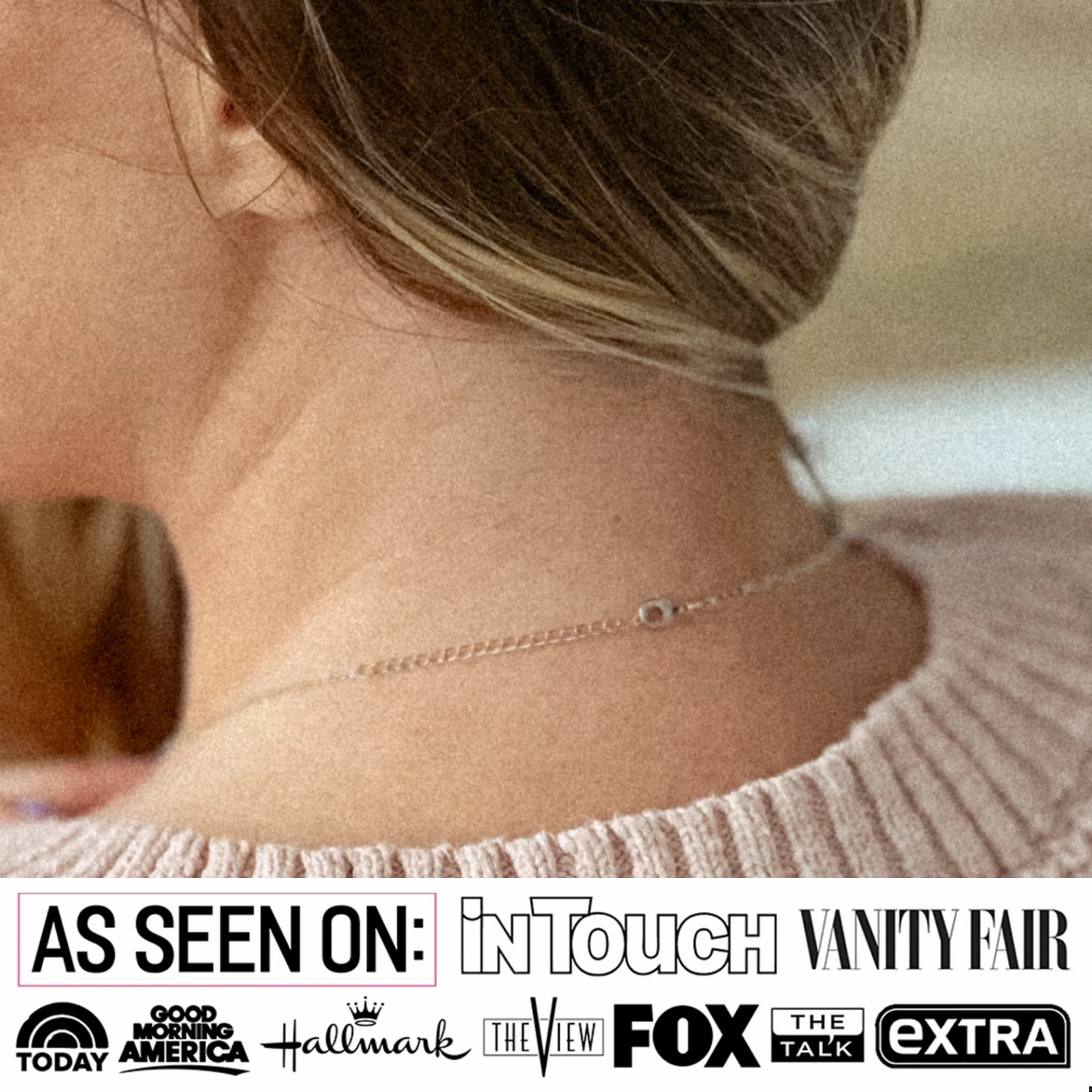 18k White Gold Plated Necklace Extenders