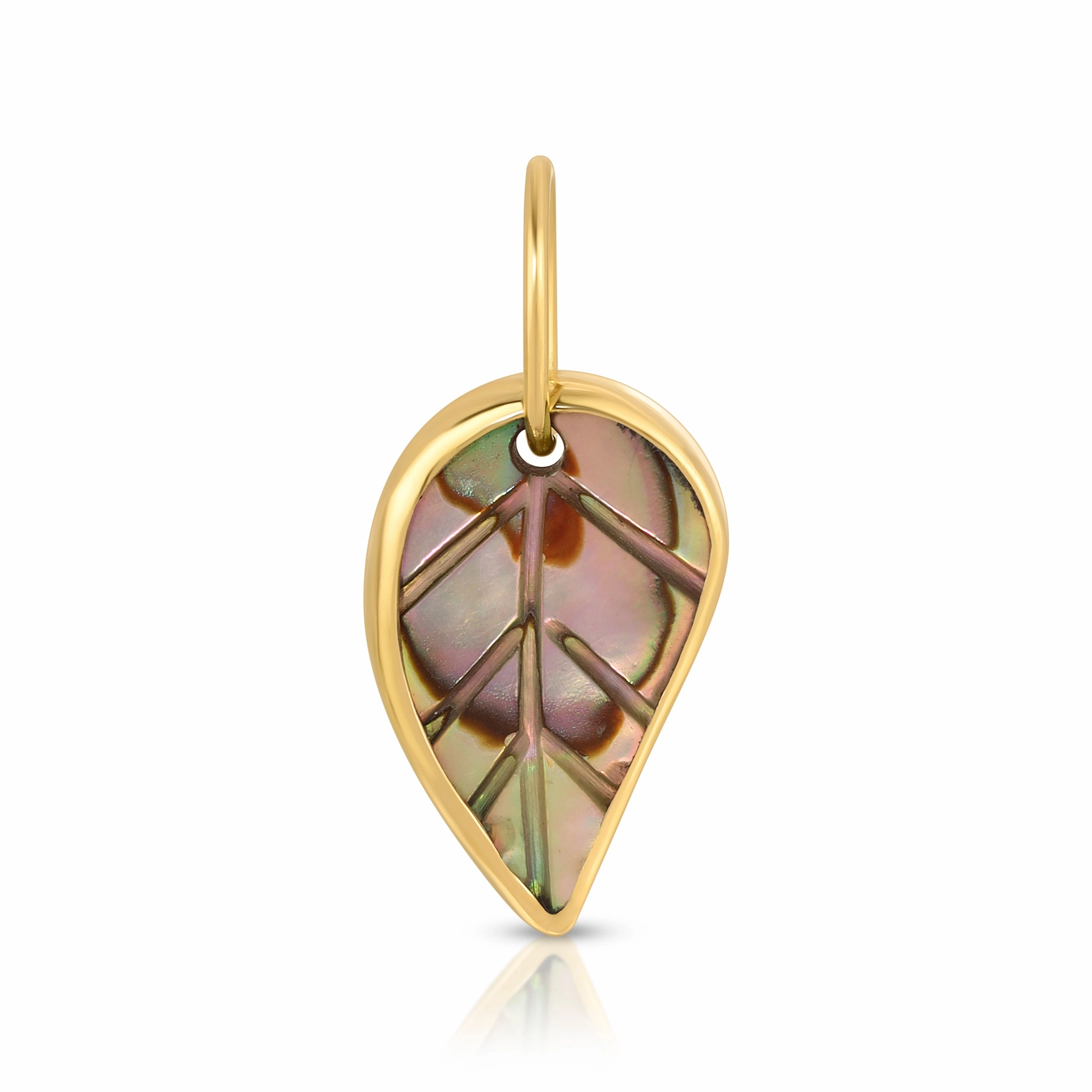 Abalone Leaf Charm
