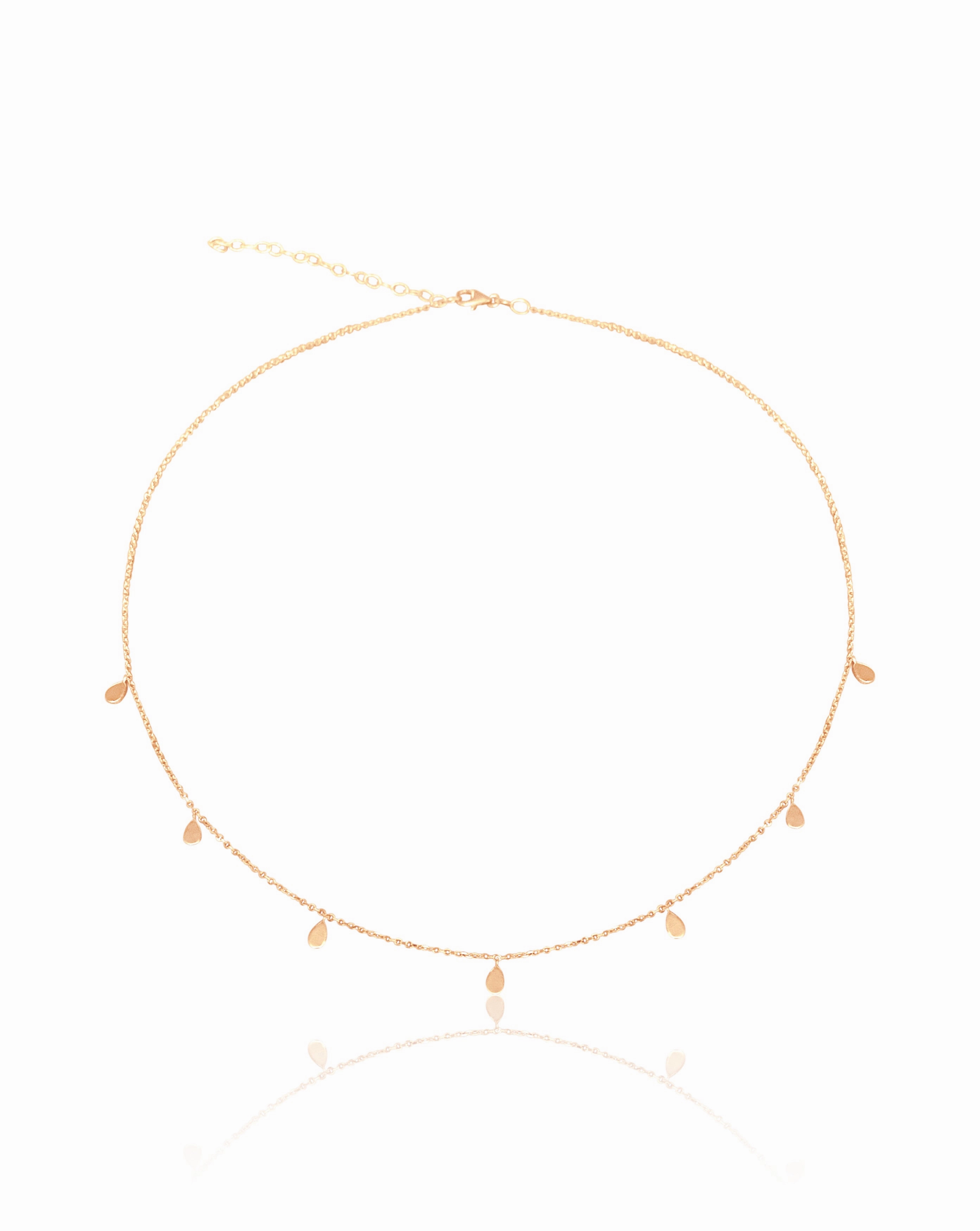 Amy's 14k Gold Tear Drop Dangling Necklace