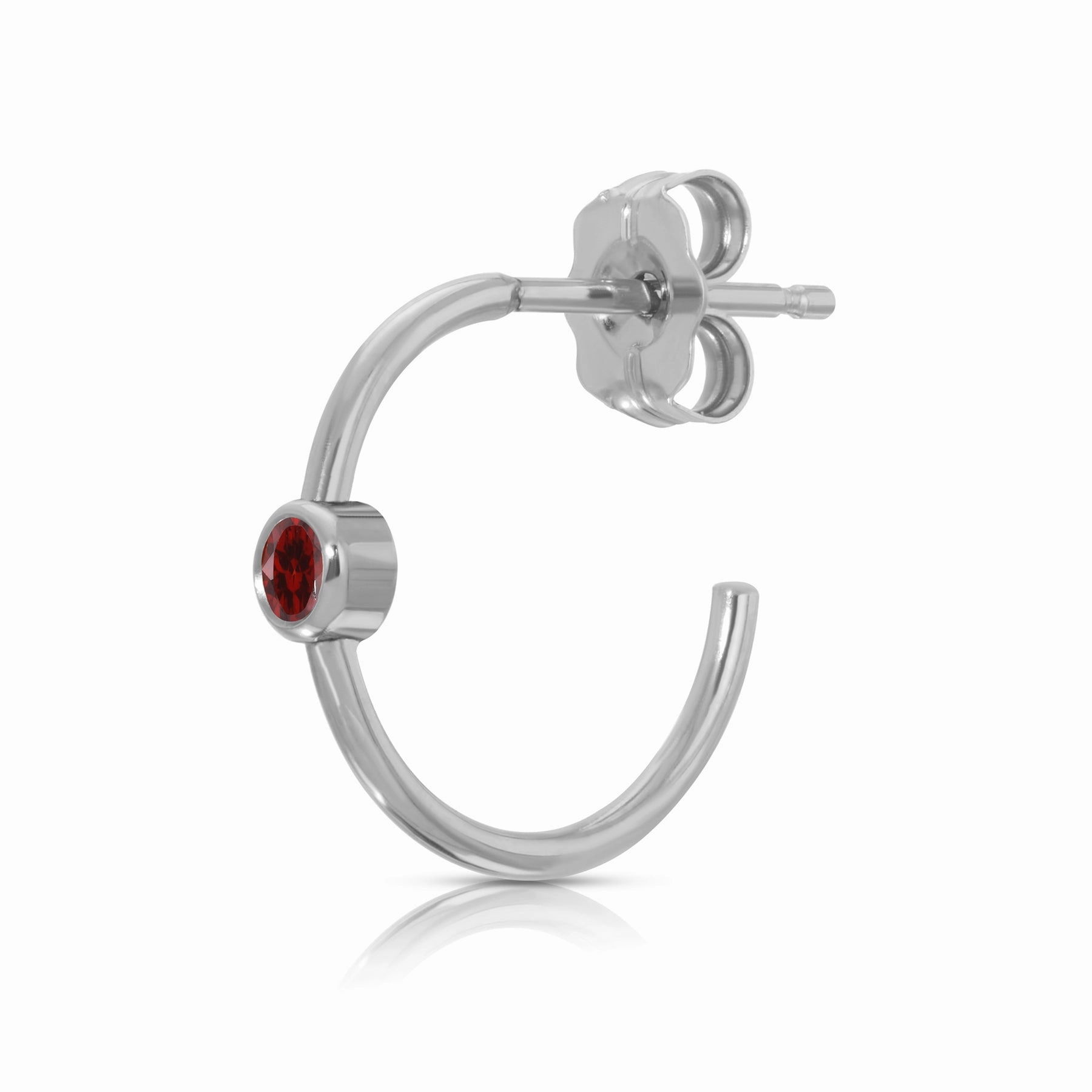 Birthstone Hoop