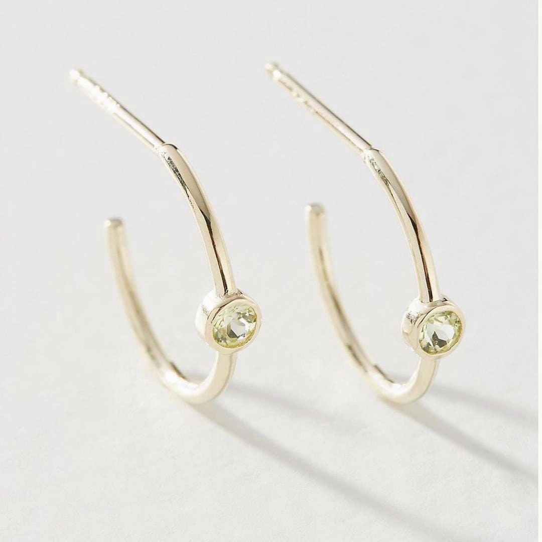 Birthstone Hoop