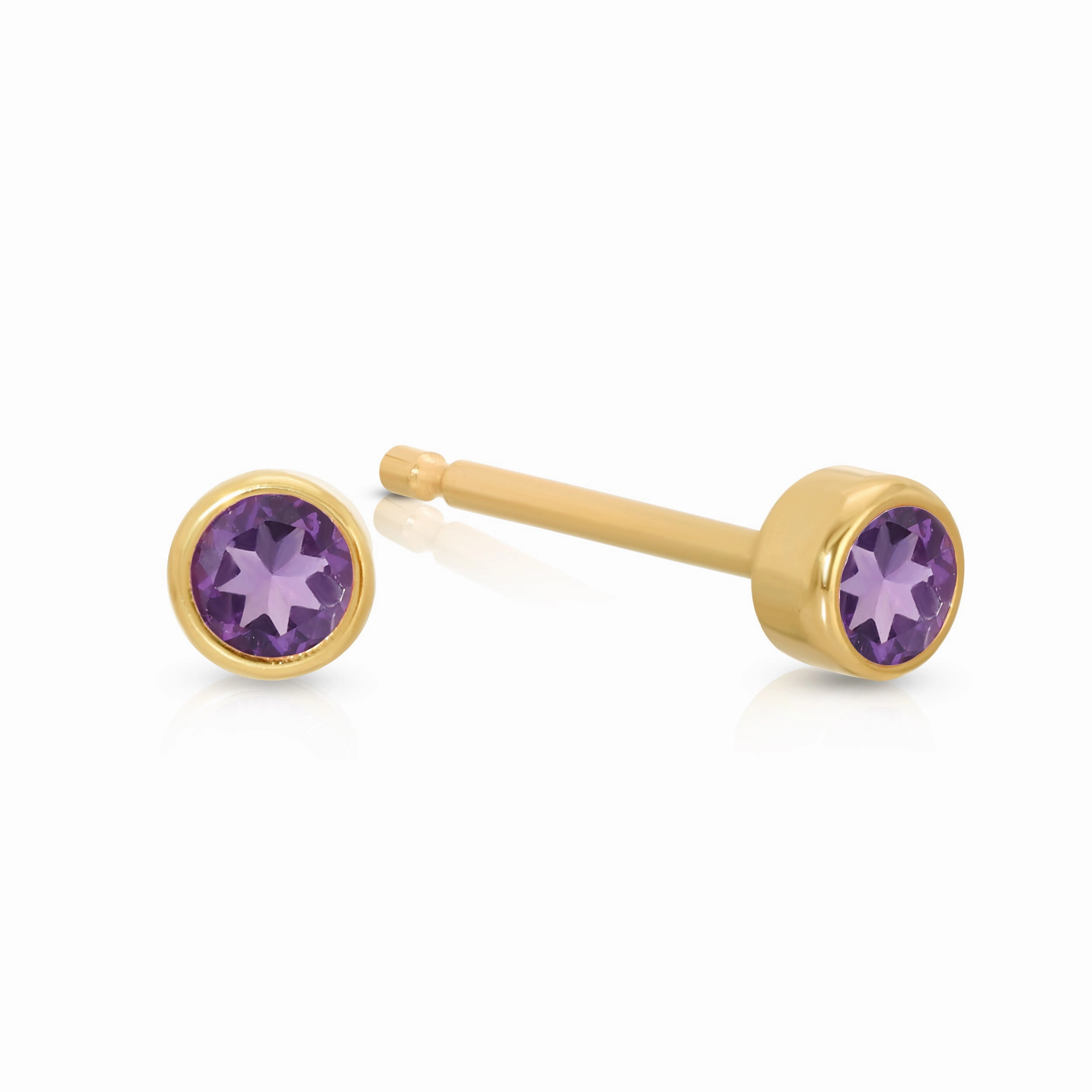 Birthstone Stud - Amethyst (February)