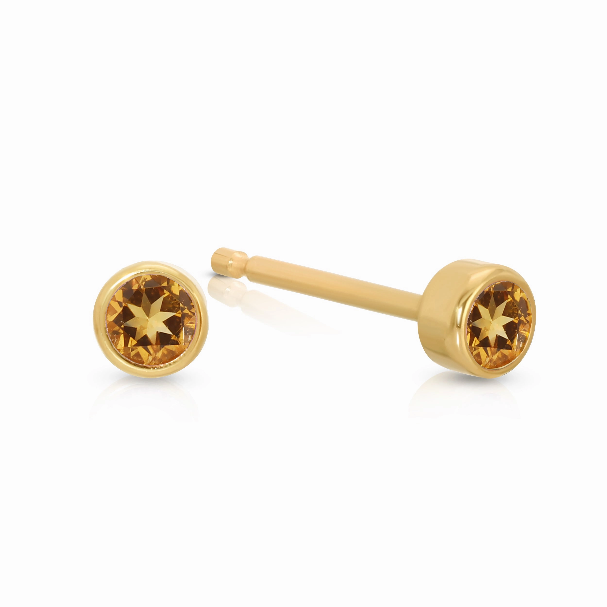 Birthstone Stud - Citrine (November)