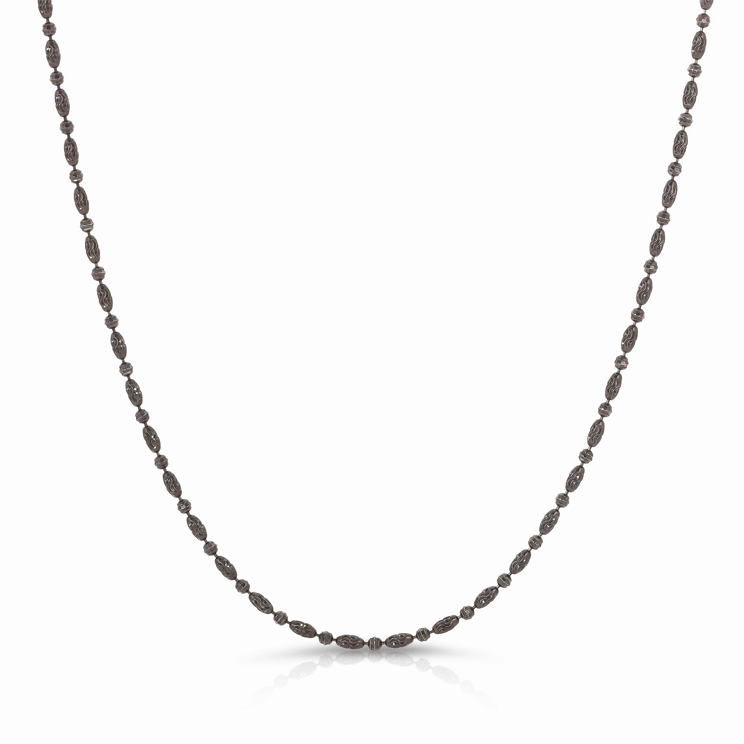 Black Rhodium Antique Bead Chain
